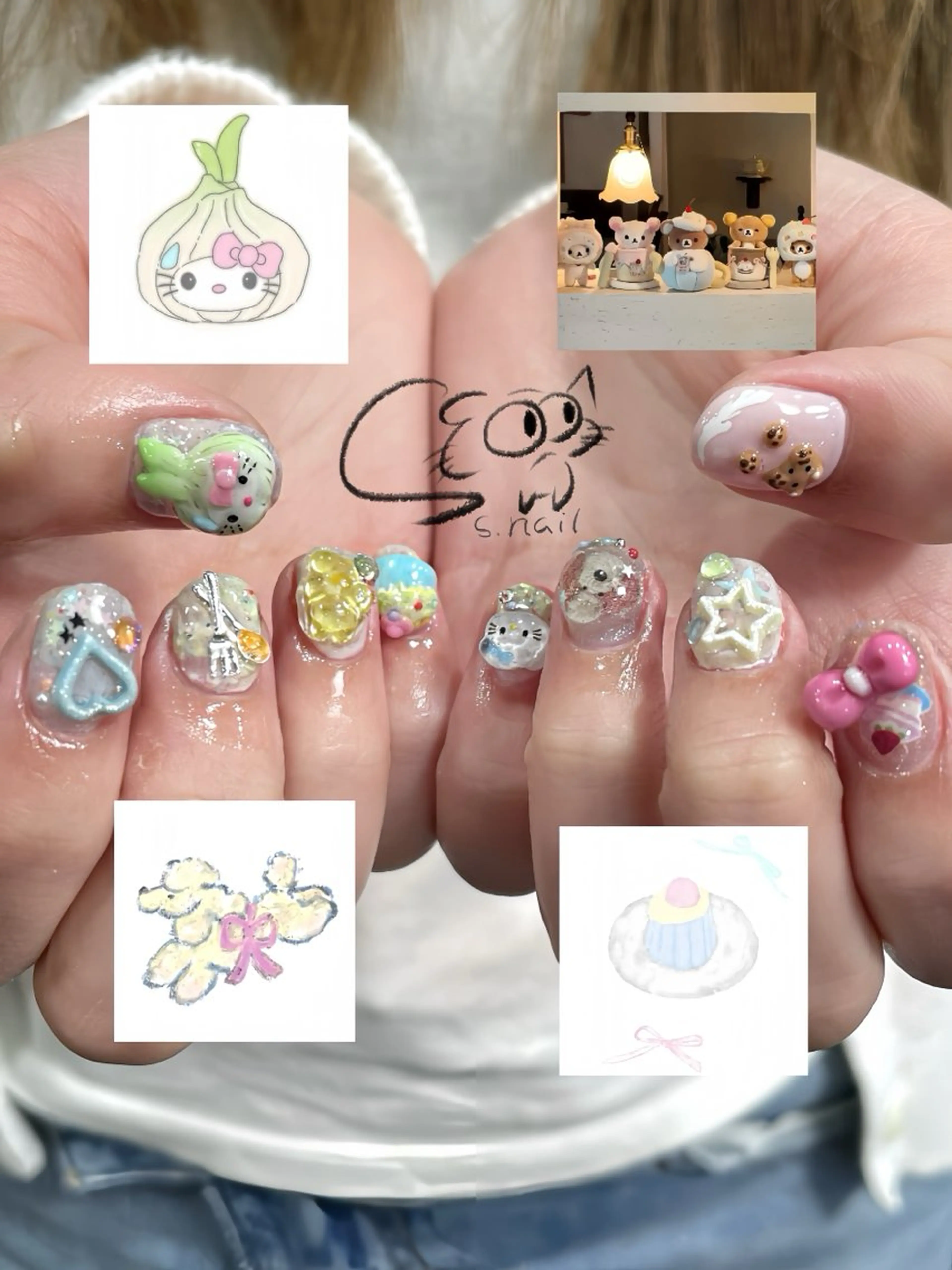 ネイル アートネイル チークネイル フレンチネイル グラデーション マグネットネイル S.nail _のネイルデザイン