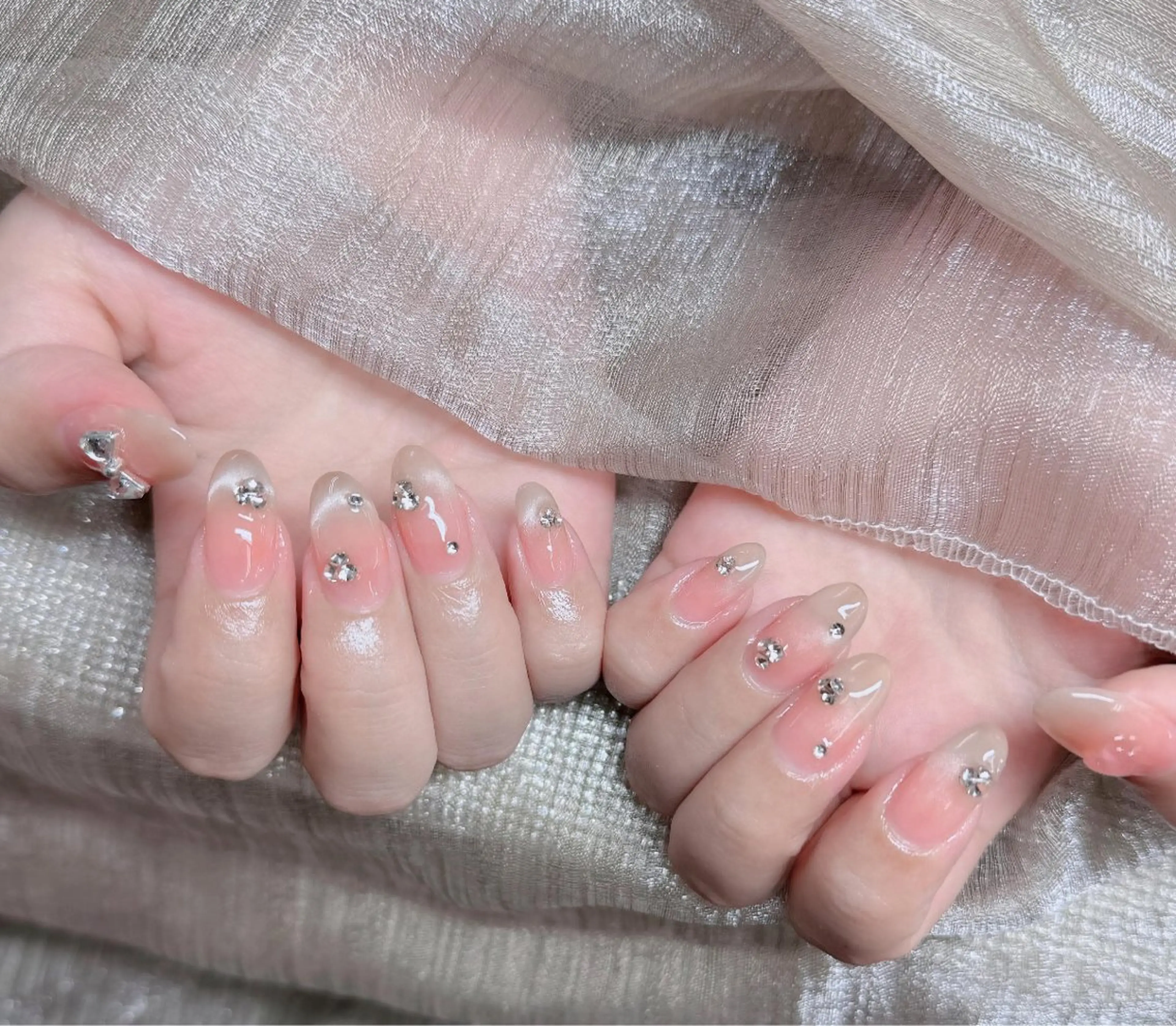 ネイル フレンチネイル ジェルネイル ハロウィン キラキラネイル 韓国ネイル H.baby Nail Salonのネイルデザイン