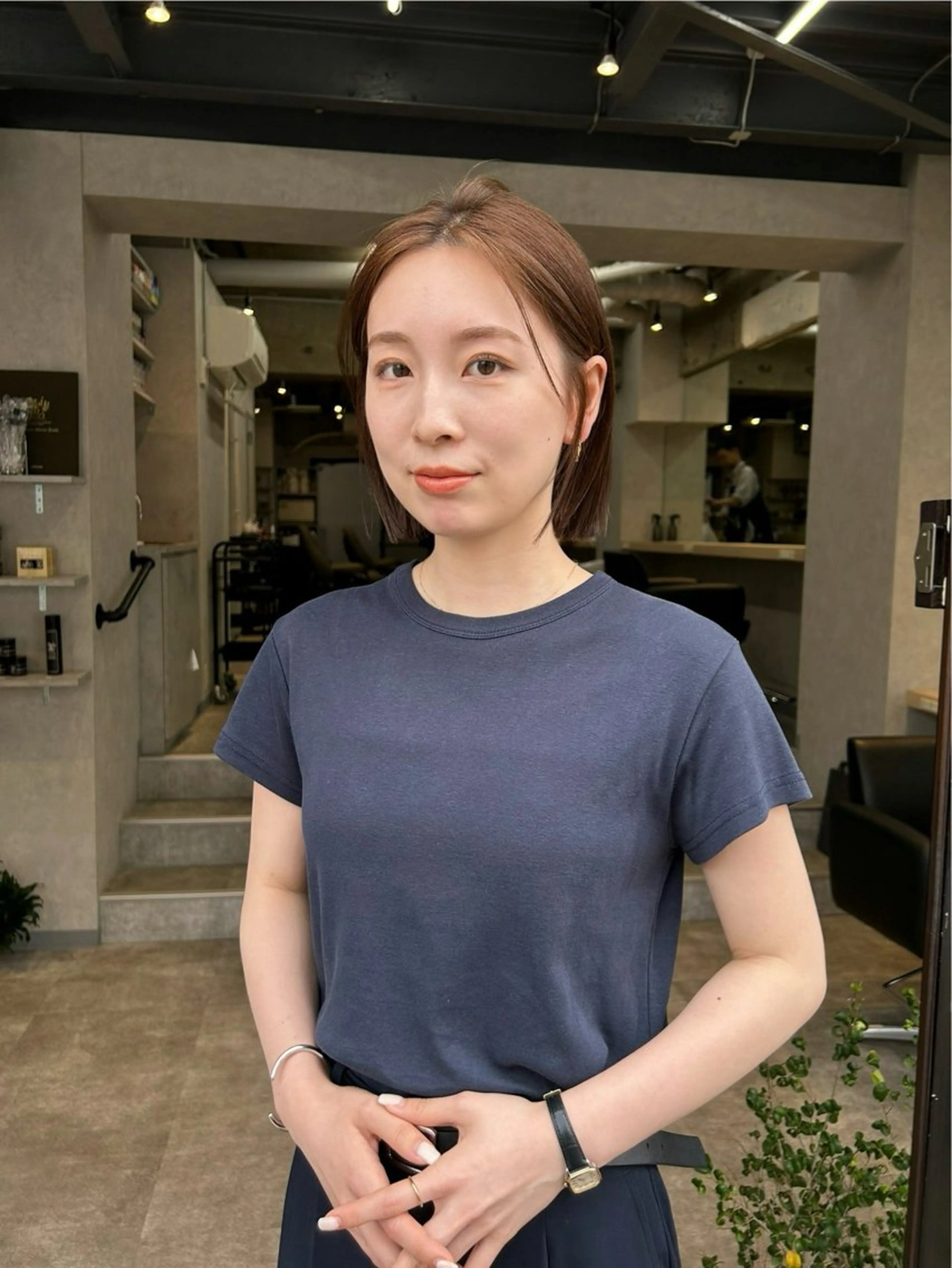 ショート カラー カット ヘアカラー トリートメント Umu所属・✳︎透明感カラー✳︎ ボブ✳︎nanaのヘアスタイル