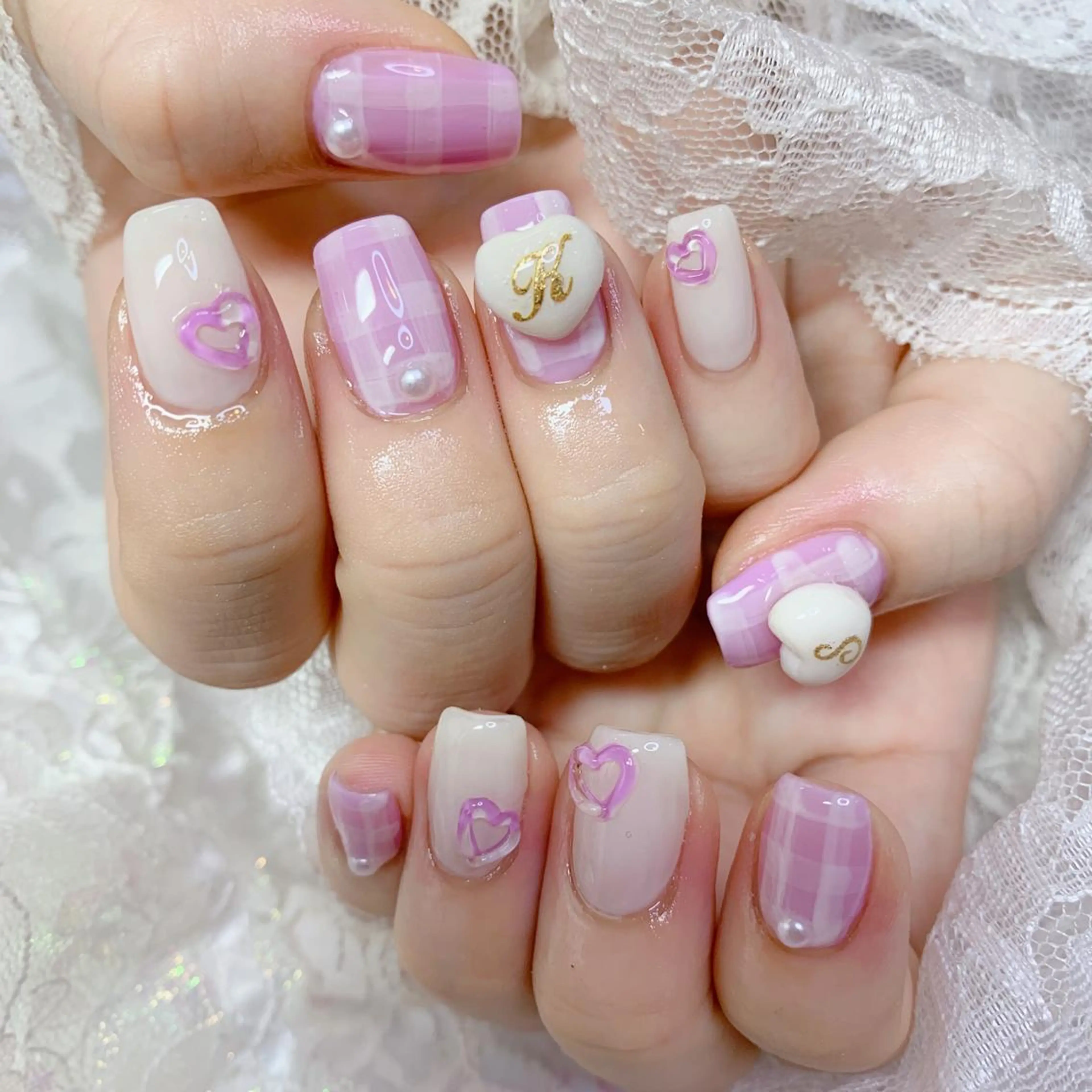 ネイル ハンドネイル La neige* yuki 🐩🌙のネイルデザイン