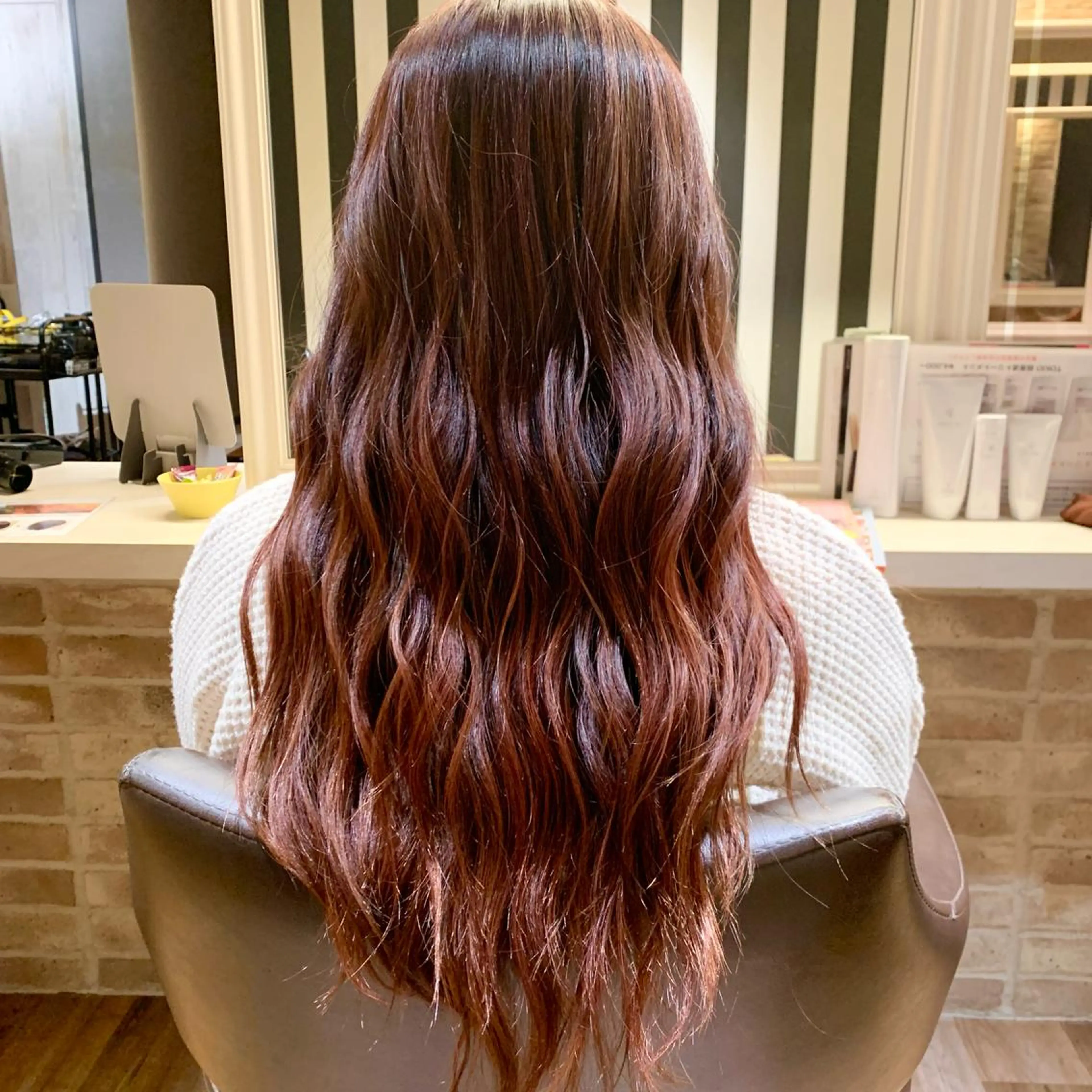 ロング カラー 正司 奈瑠美のヘアスタイル