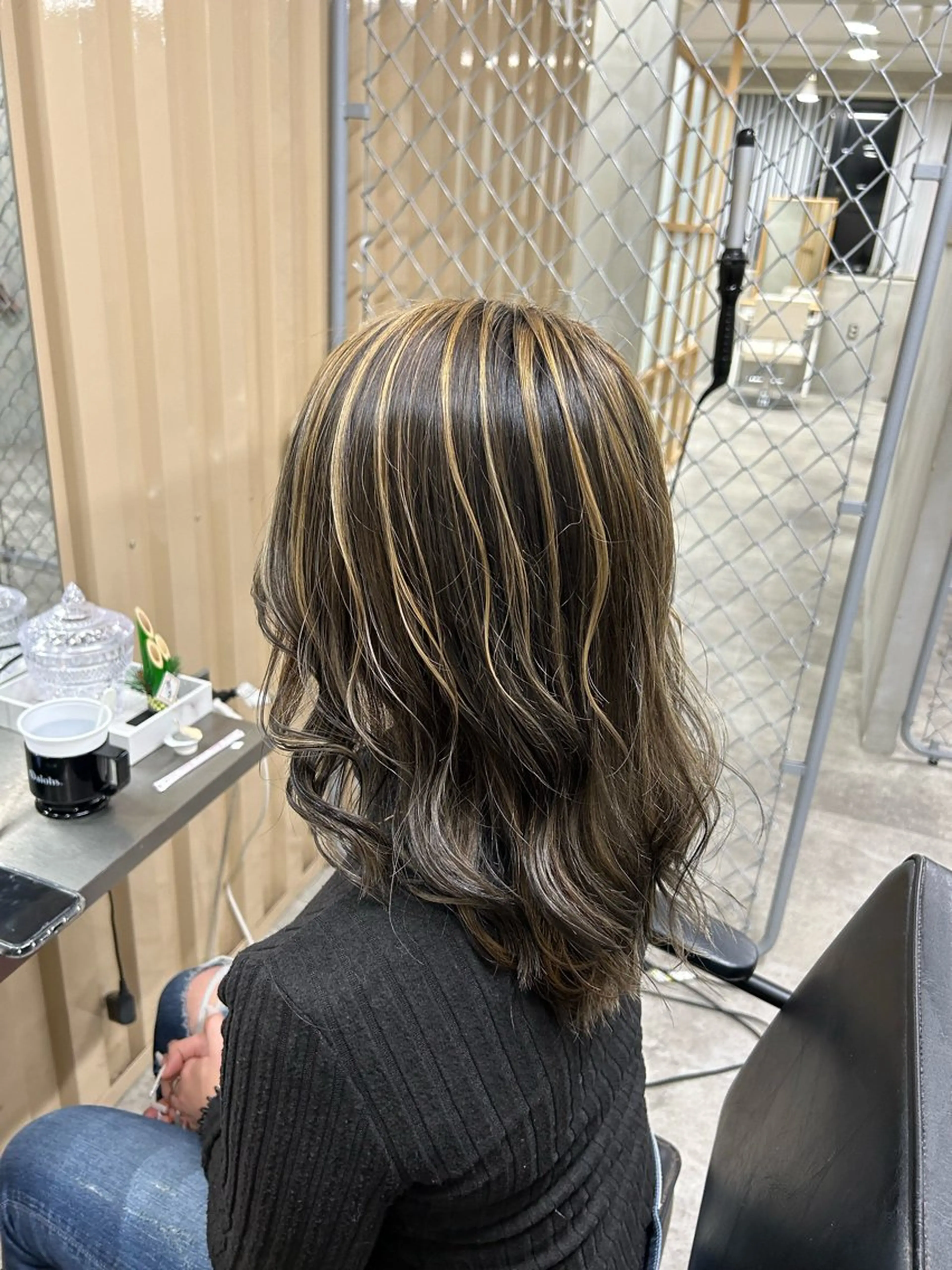 セミロング ハイライト ヘアカラー トリートメント MASAYUKI/ ブリーチのヘアスタイル