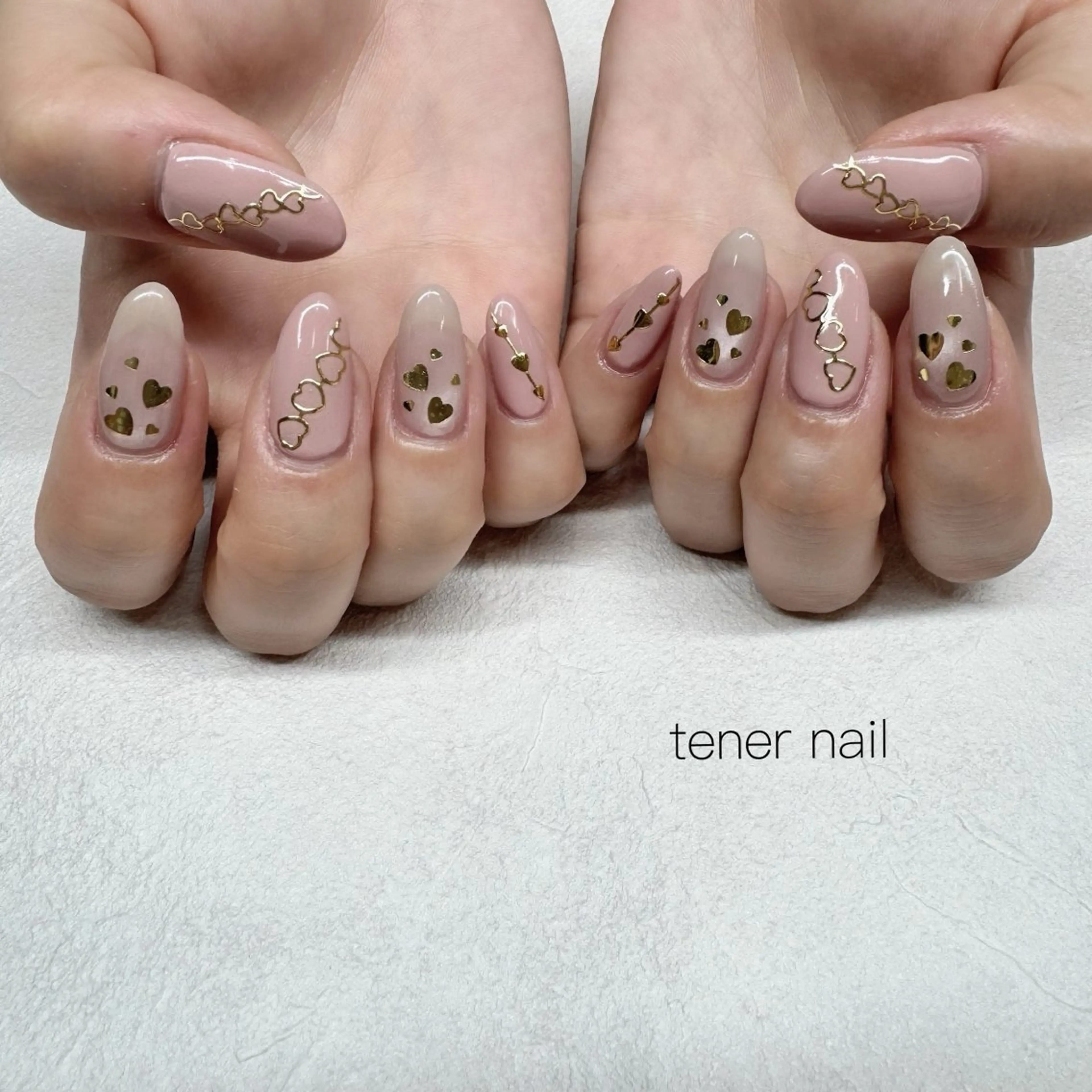 ネイル ハート ハンドネイル tener  nail  テネルネイル所属・テネルネイル tener nailのネイルデザイン