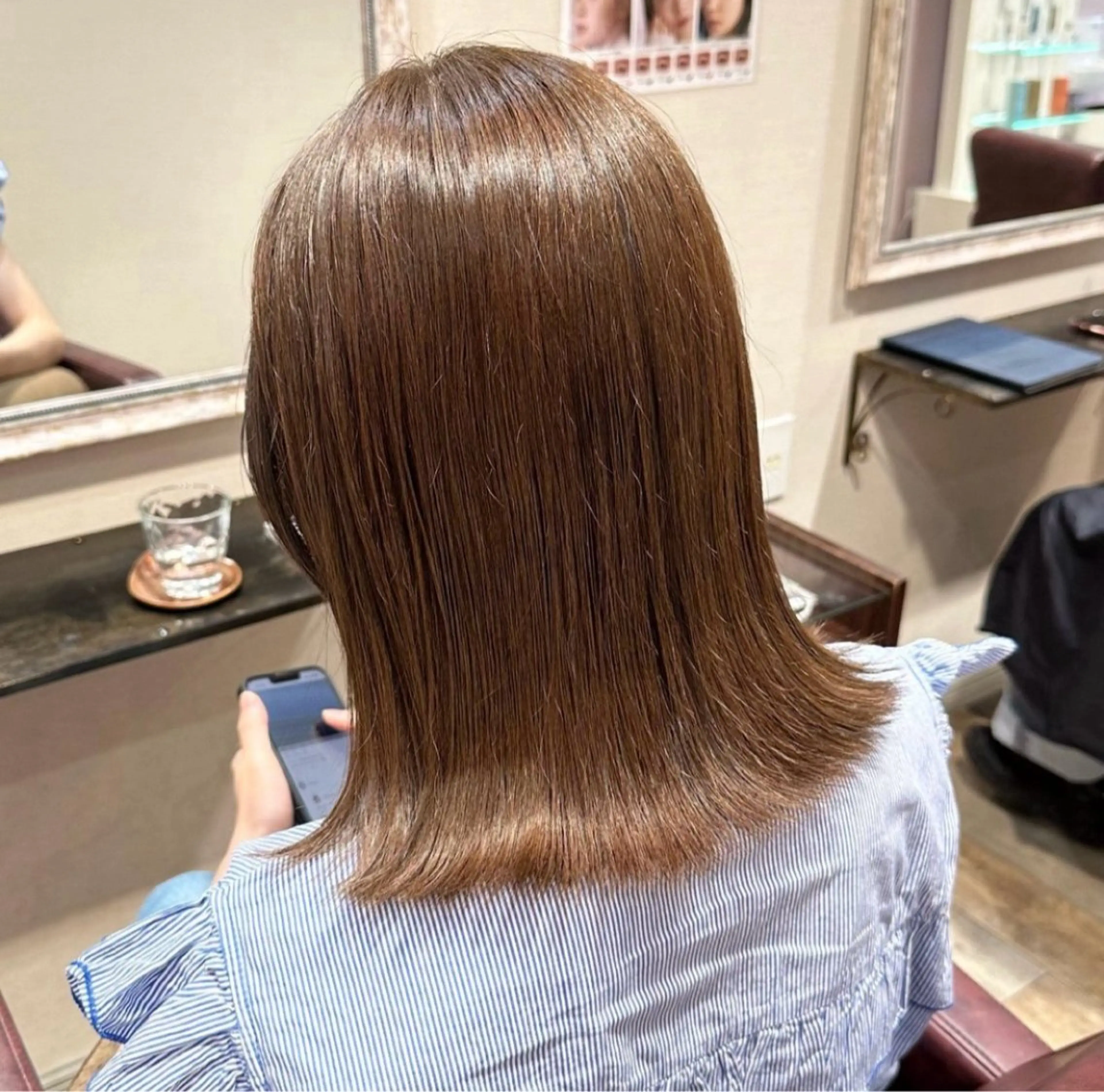 ミディアム カラー ヘアカラー 柔らかいcolor ￤韓国￤🩰マユ🩰のヘアスタイル