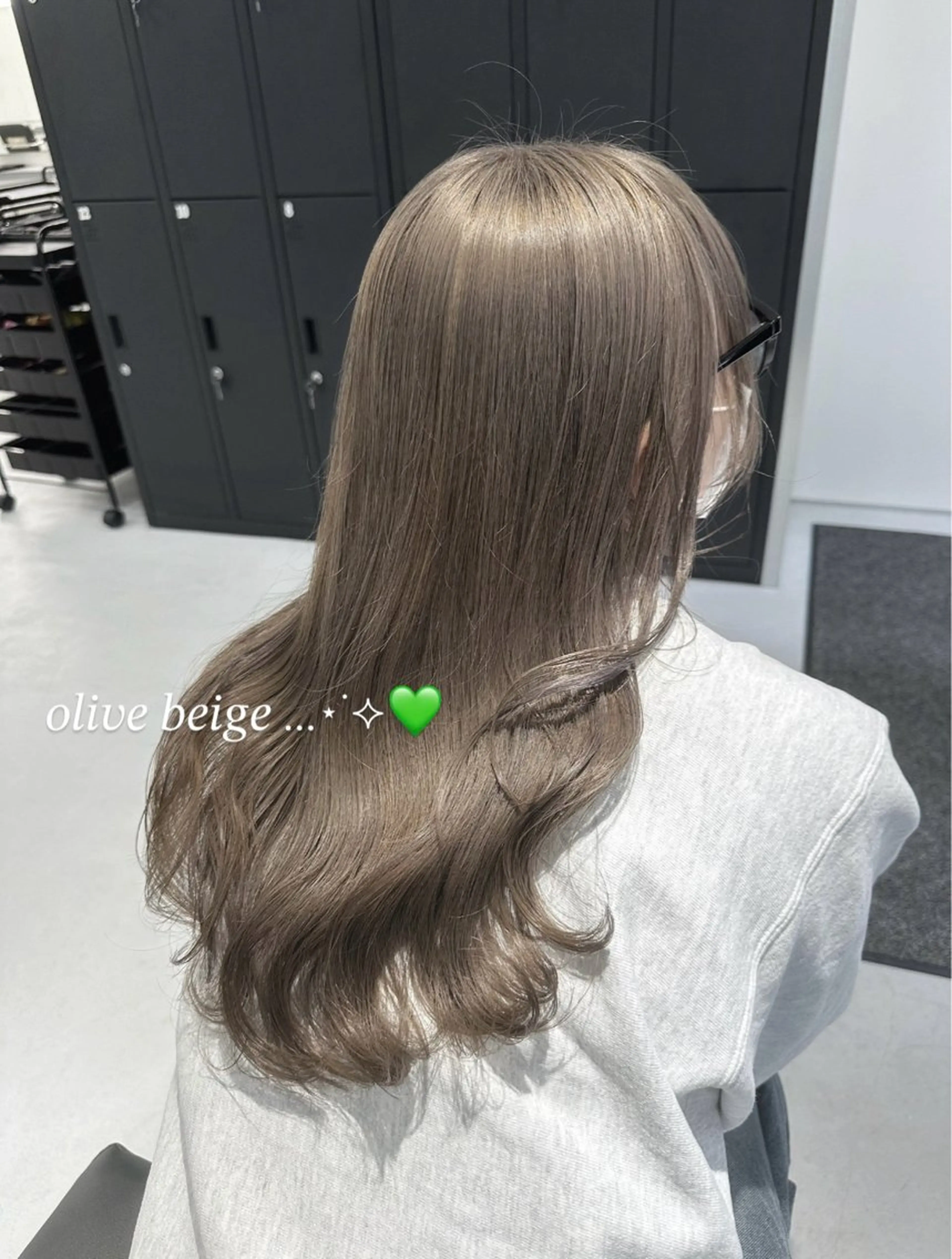 ロング カラー ベージュカラー ブラウンカラー オリーブベージュ オリーブブラウン カラーモデル募集中 /新潟万代/かこ🩵のヘアスタイル