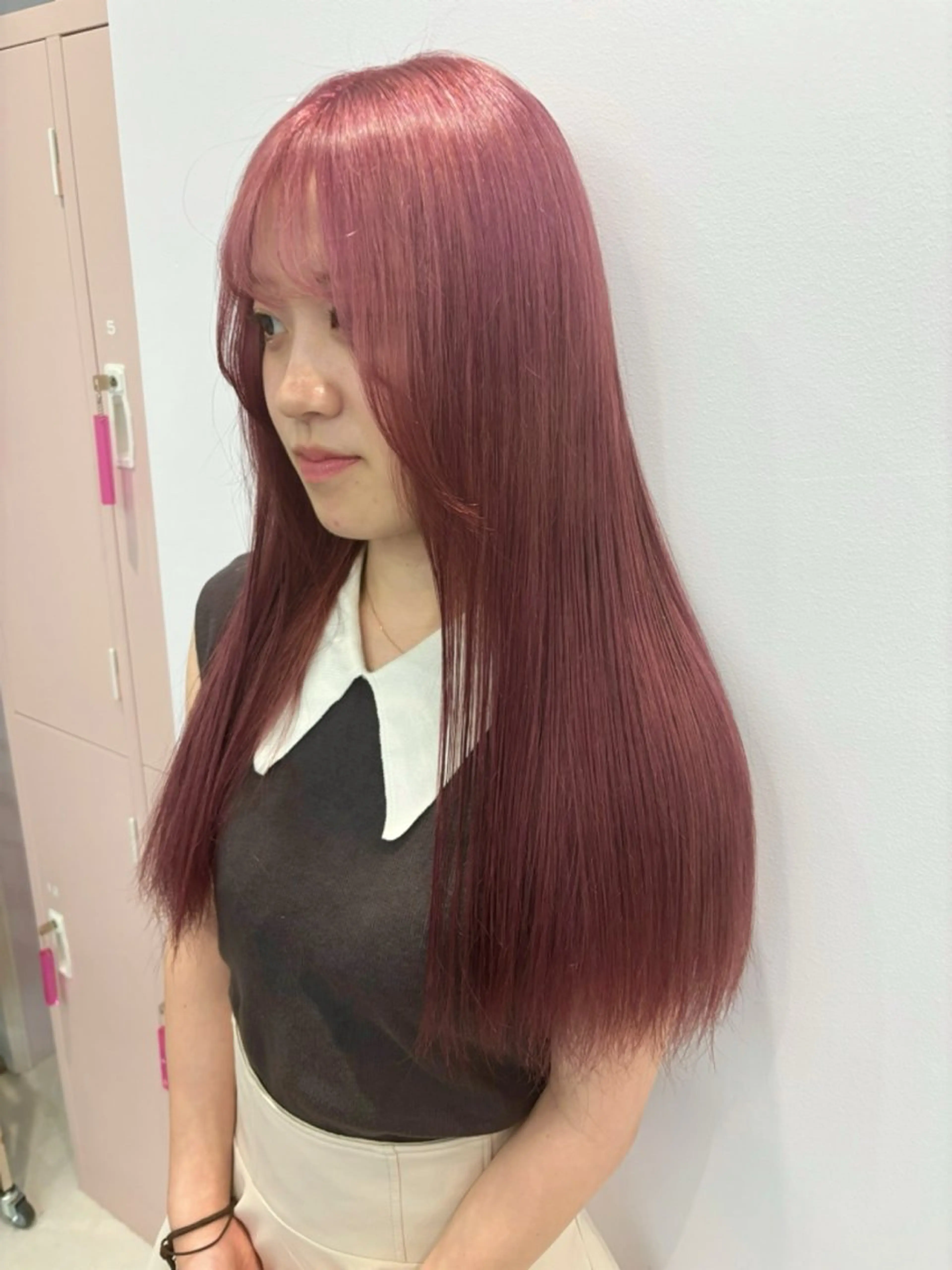 ロング カラー 顔周りカット/ボブ/ ツヤ髪/coconaのヘアスタイル