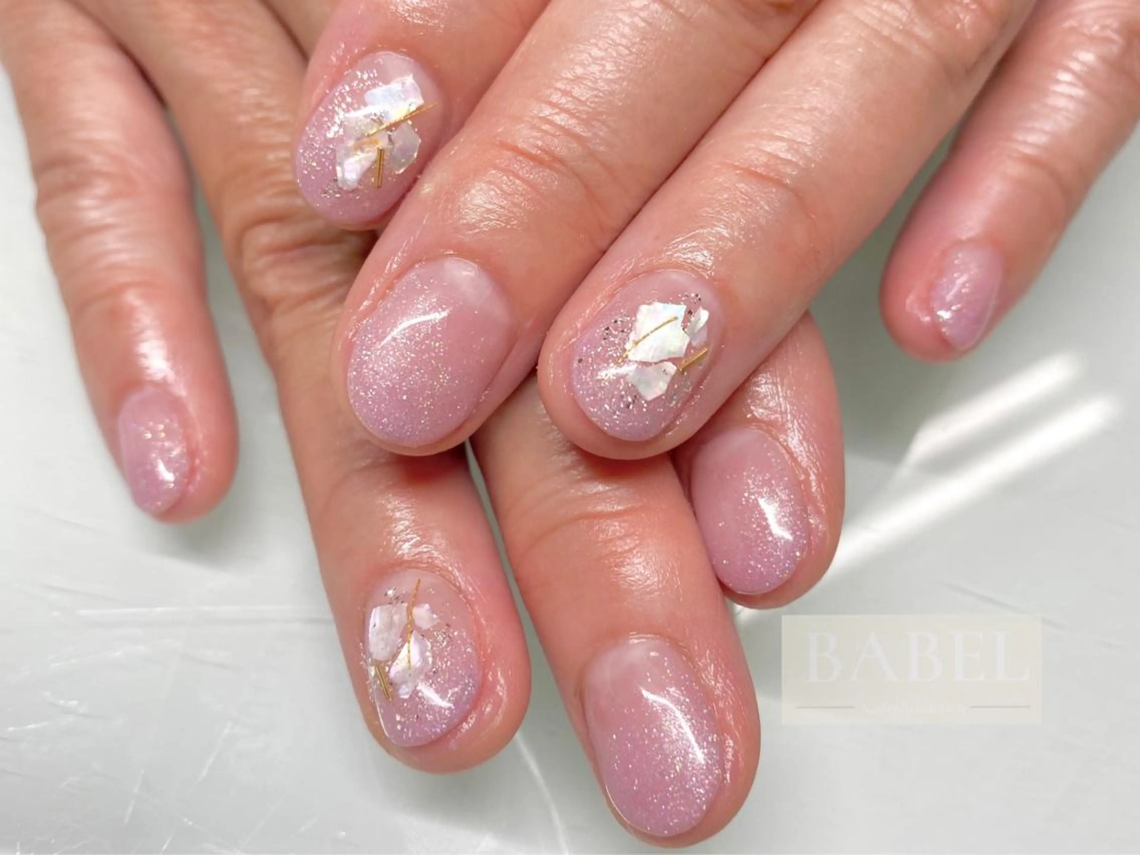 ネイル アートネイル オフィスネイル ショートネイル ハンドネイル 江戸川橋✨BABEL 【バベル】大人可愛いのネイルデザイン