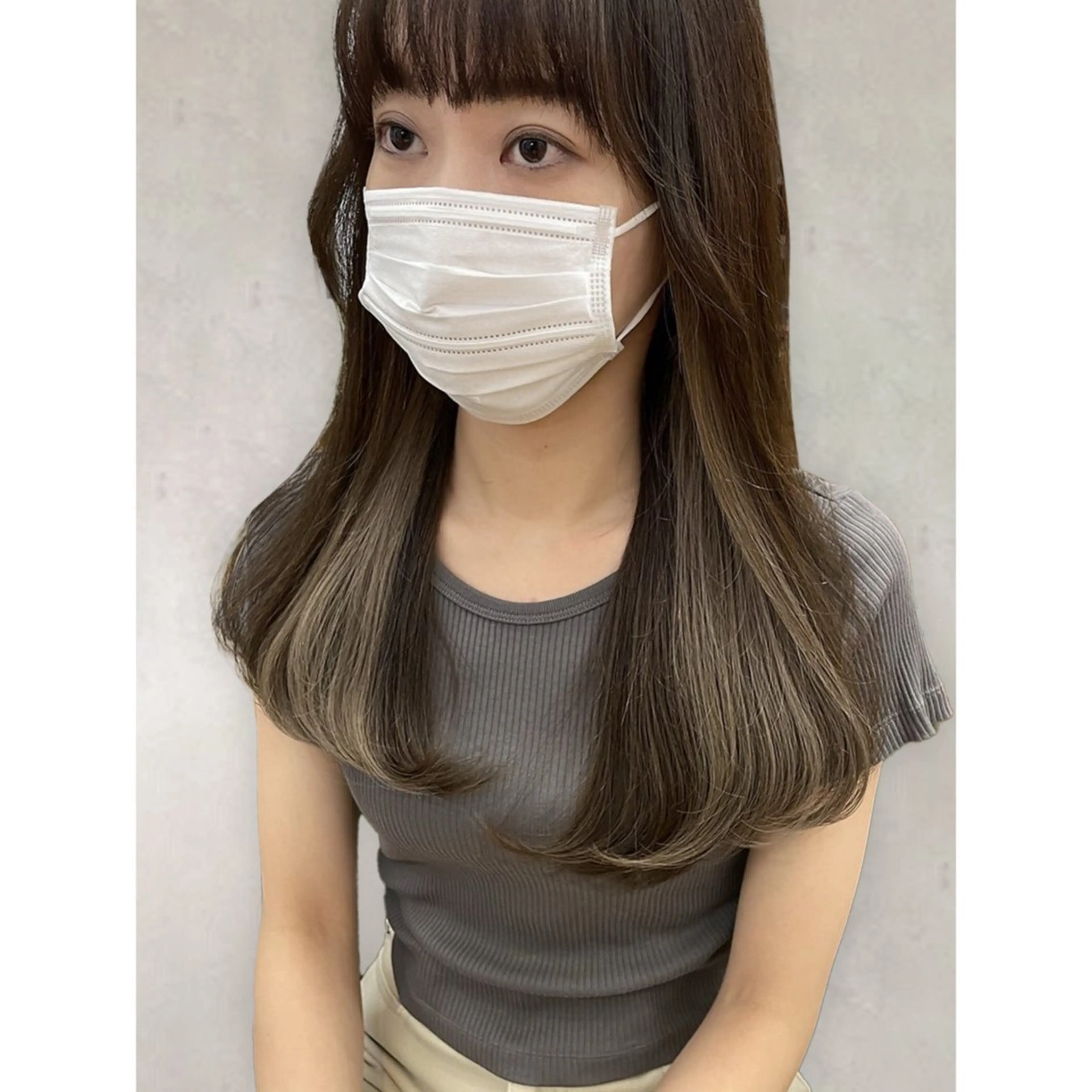 ロング ワダ カイのヘアスタイル