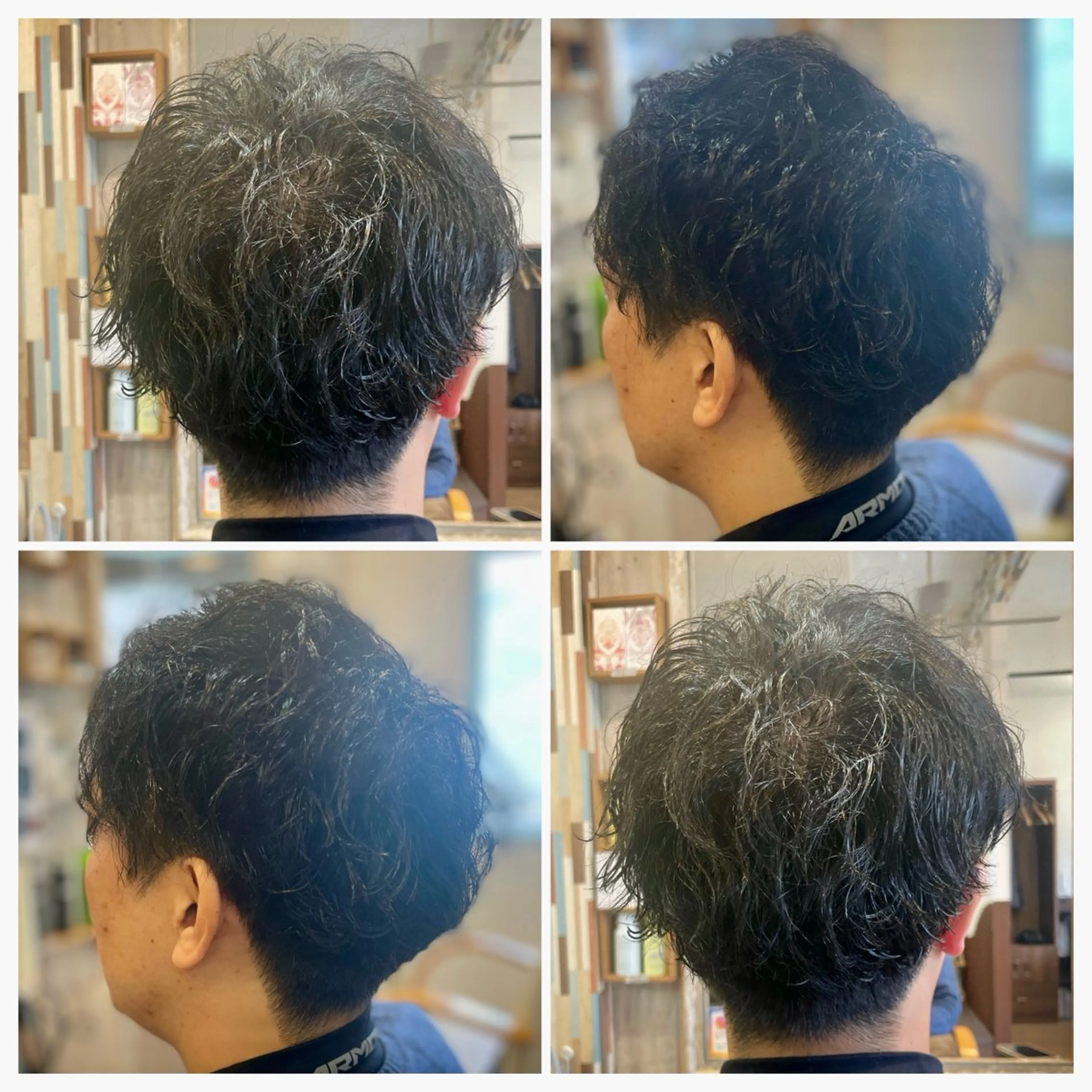 ショート パーマ ツイストスパイラルパーマ スパイラルパーマ メンズサロンテラス所属・テラス 佐藤のヘアスタイル