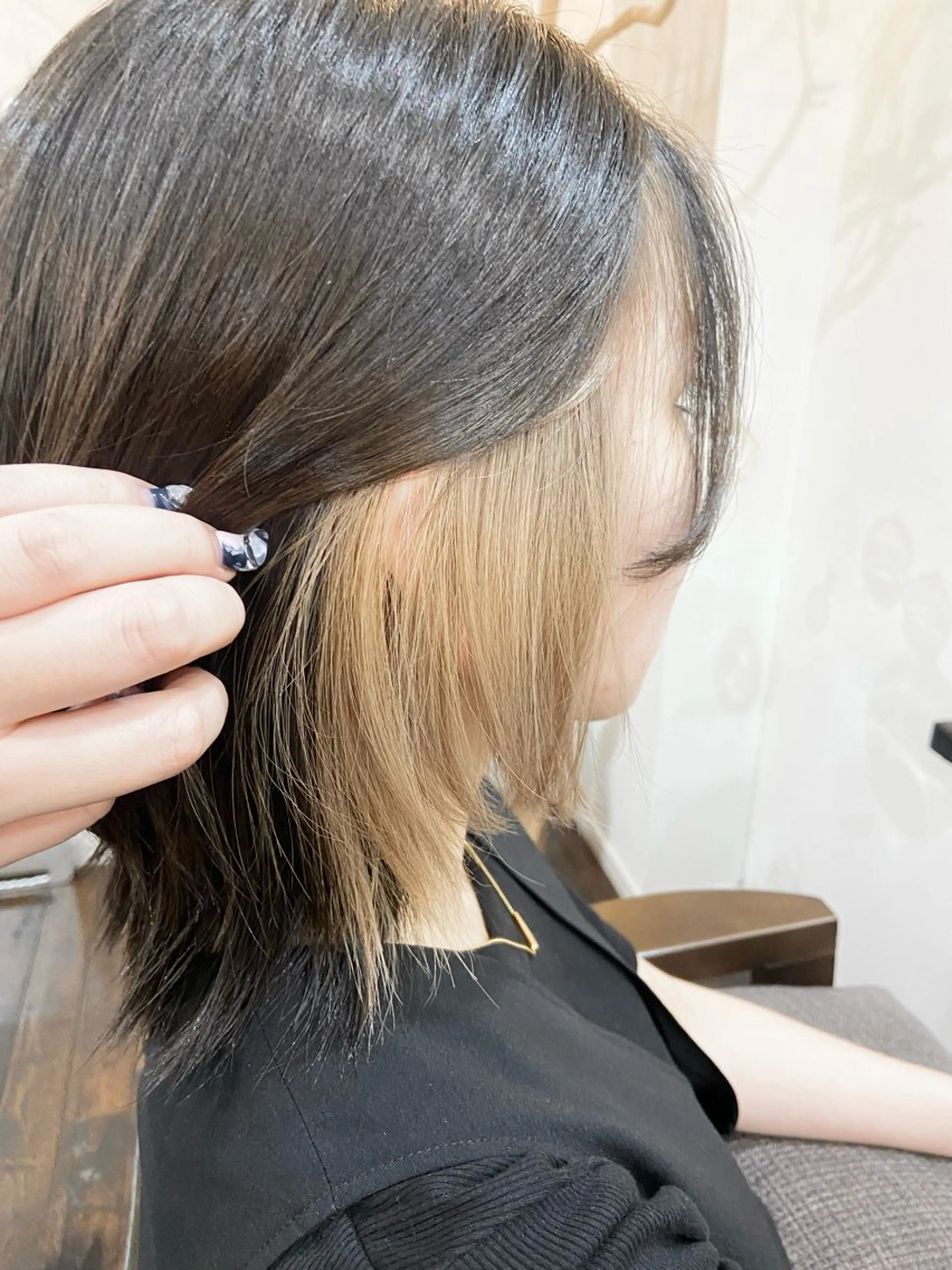 ミディアム カット ヘアカラー トリートメント 透明感カラー/ 加瀬たまものヘアスタイル