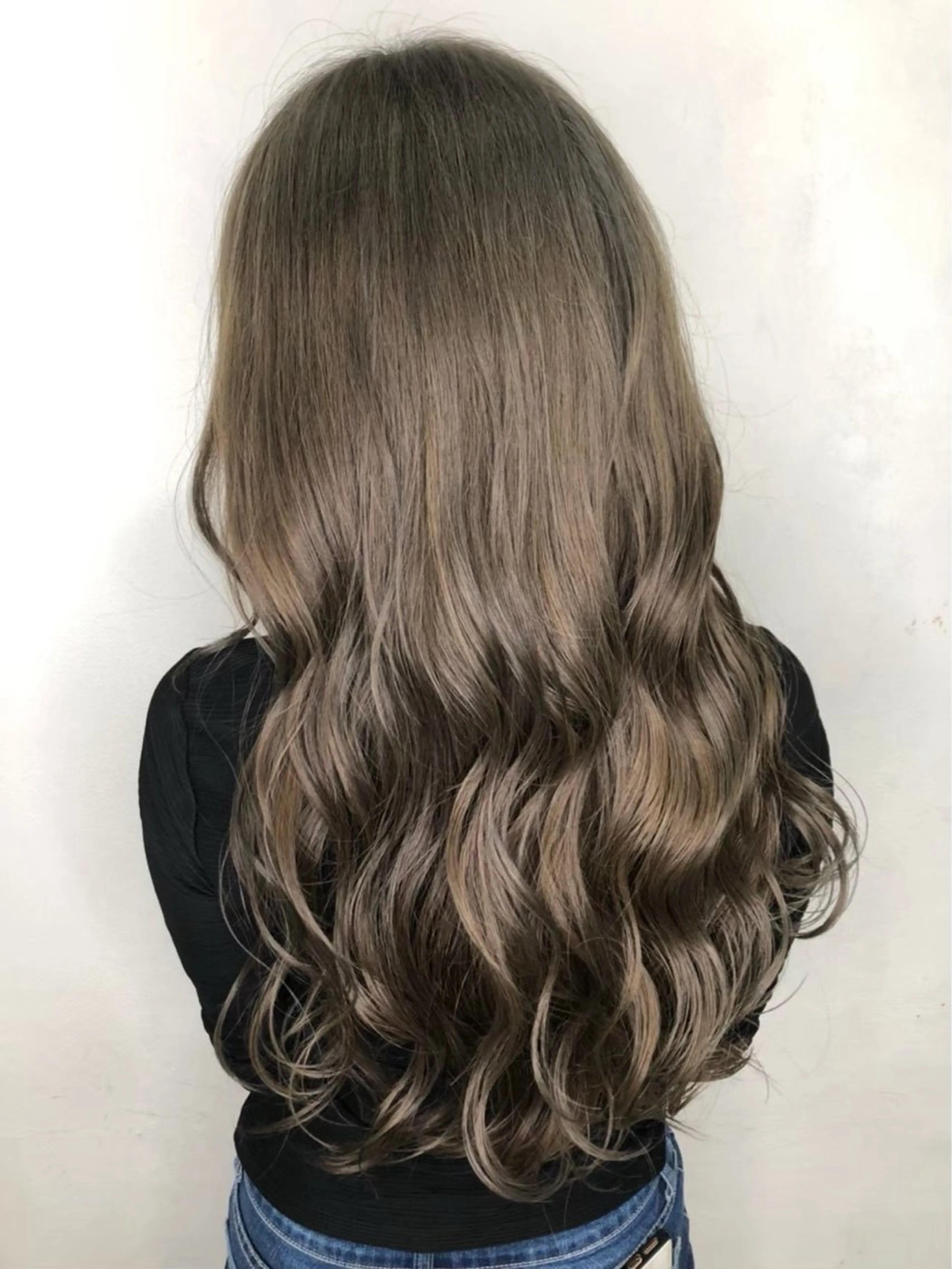 ロング カラー ヘアカラー トリートメント 🩶相模大野透明感 カラーSAKURAのヘアスタイル