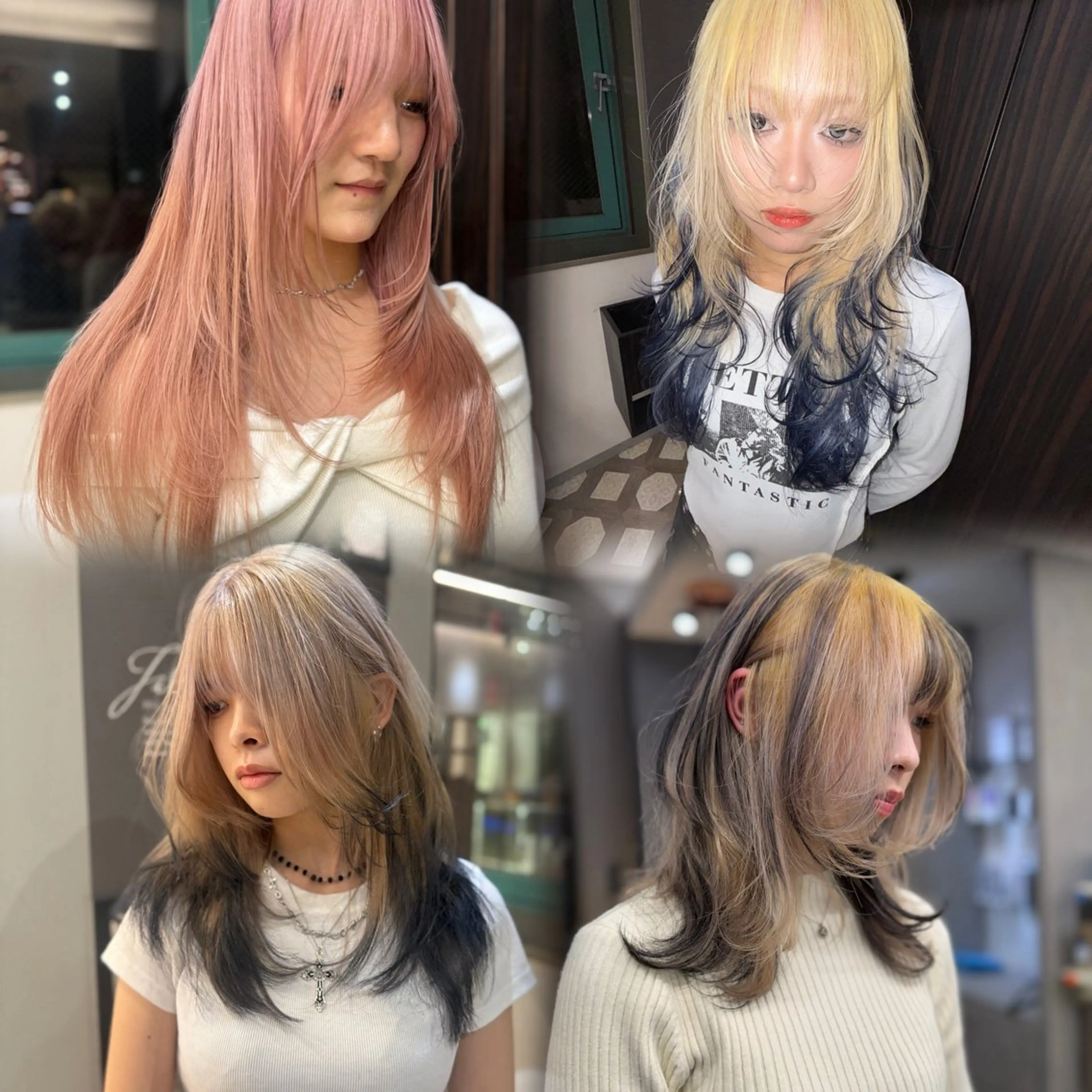 ロング カラー ヘアカラー トリートメント 天神大名/ブリーチ 鶴岡和幸/ハイトーンのヘアスタイル