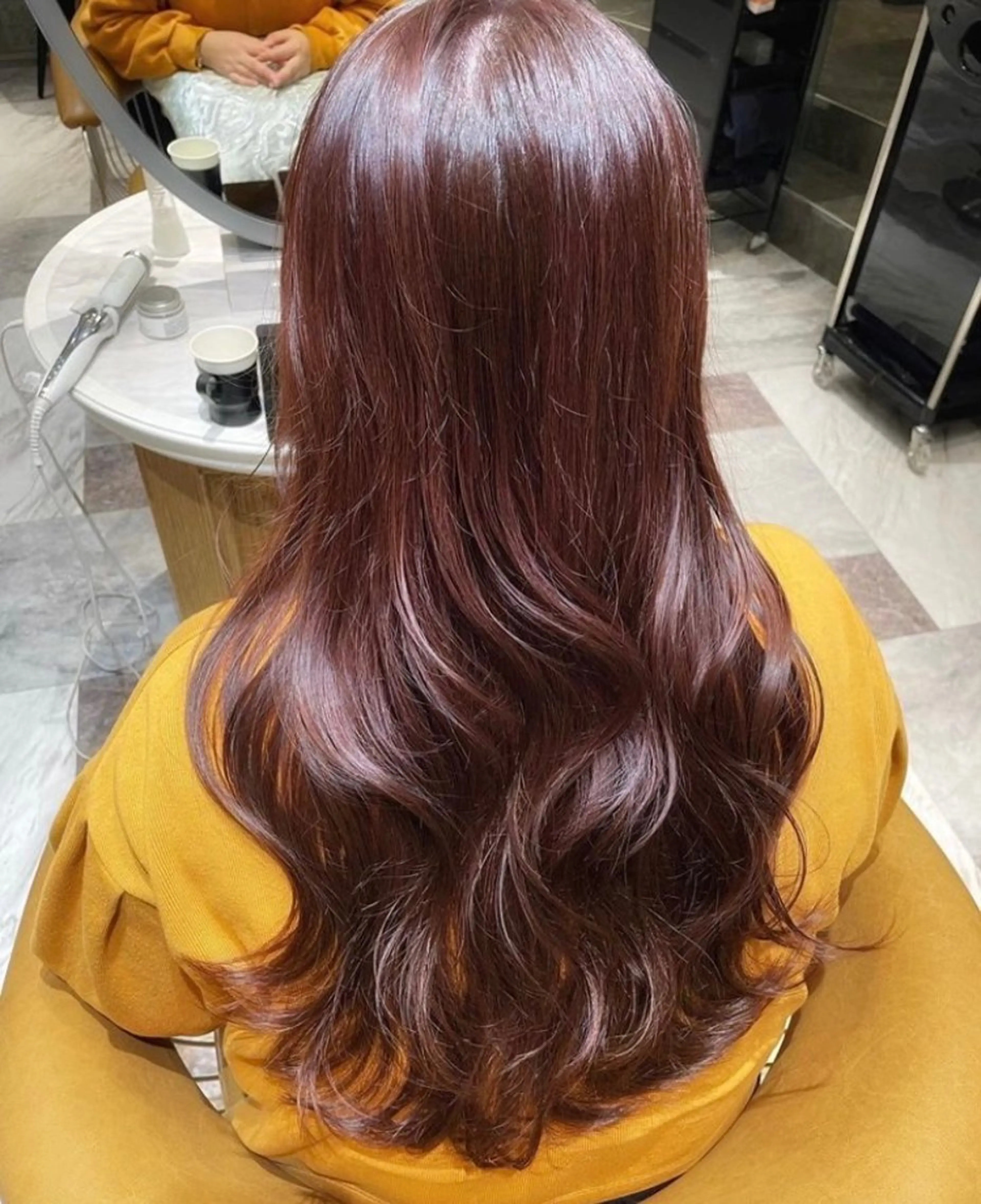 ロング カラー ❤️ブリーチなし💚 ダブルカラー平野実花のヘアスタイル