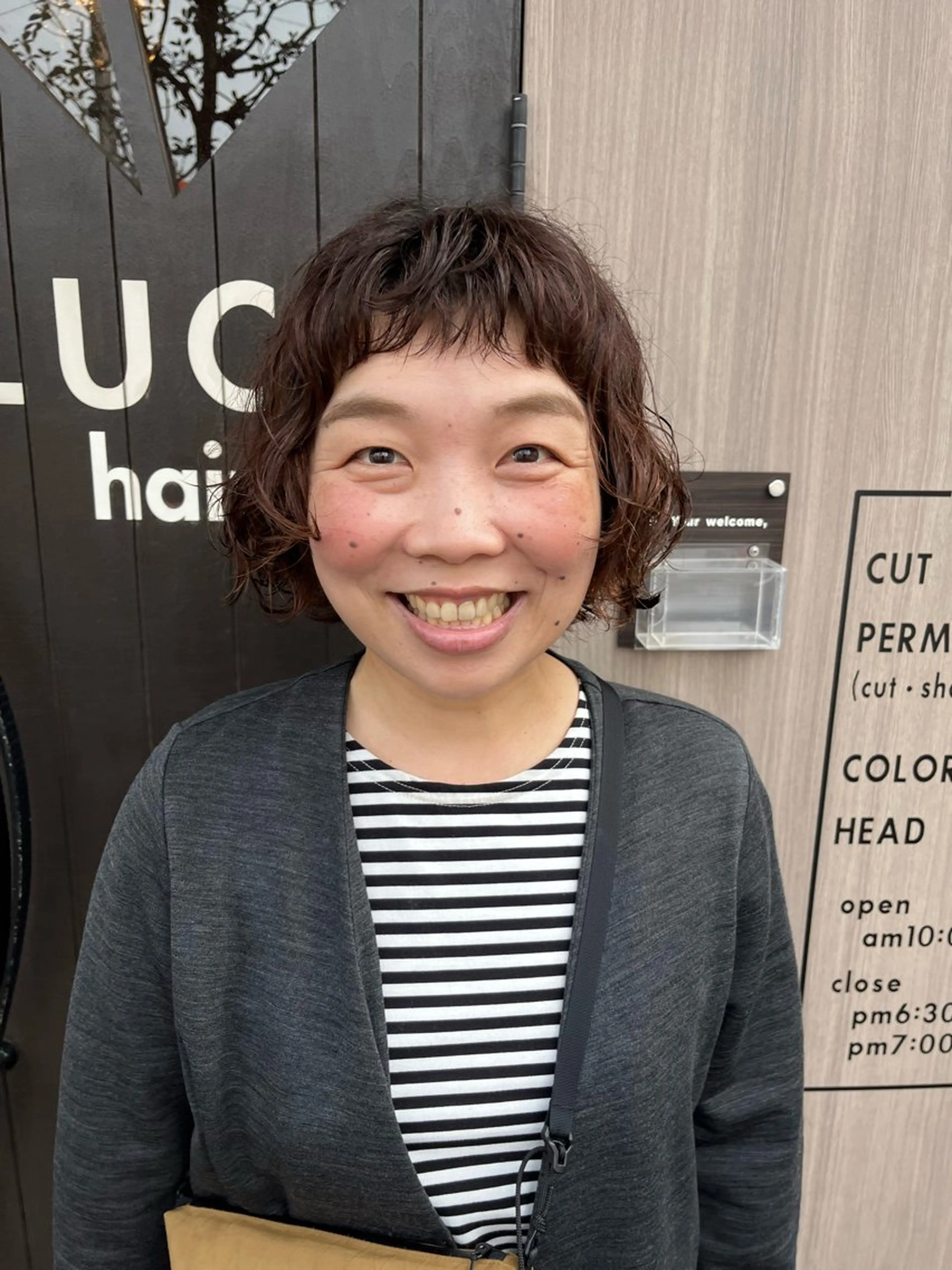 パーマ+カット+前処理トリートメント+炭酸泉🫧の写真