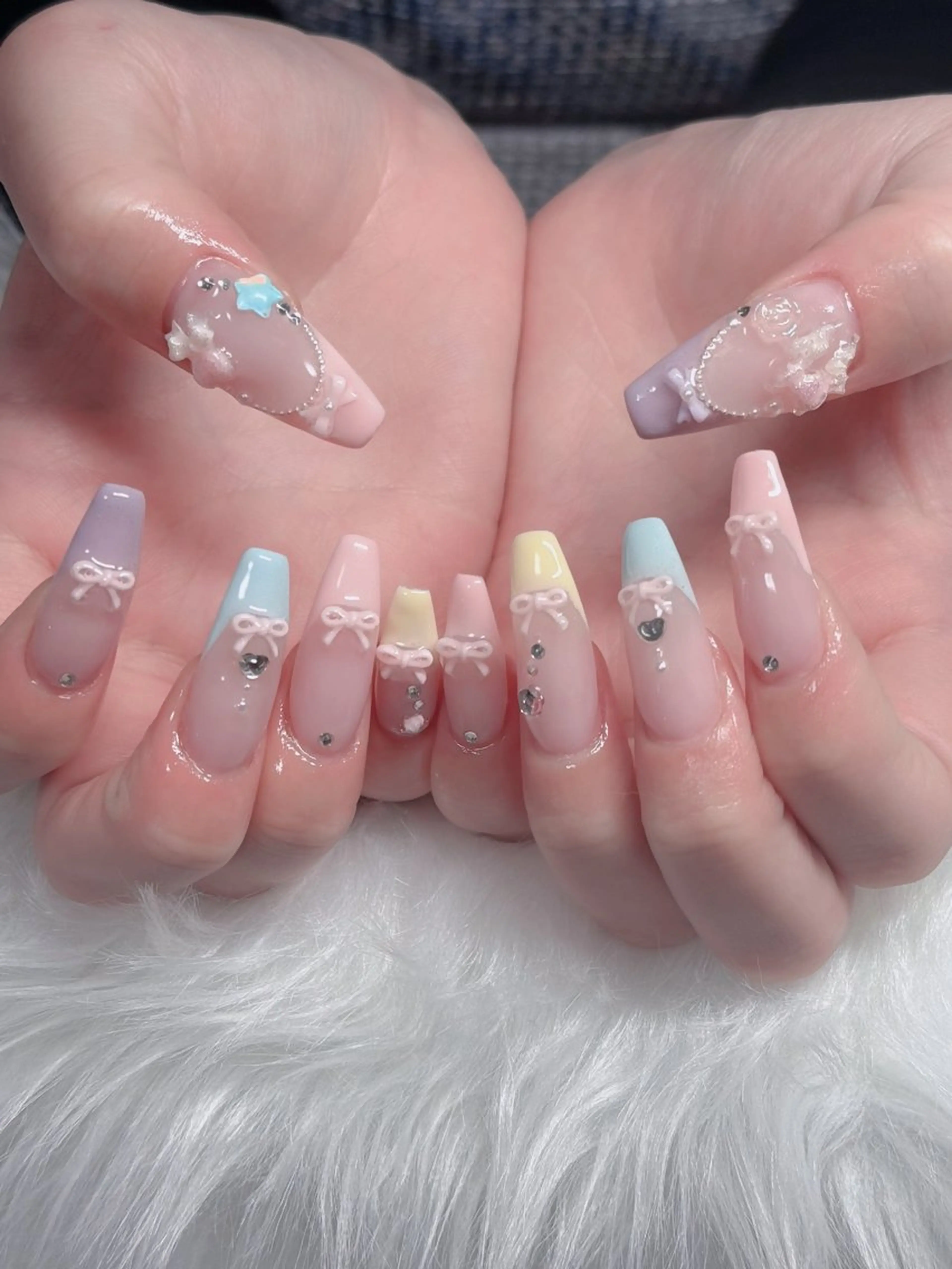 ネイル アートネイル 成人式 ジェルネイル ニュアンスネイル 夏ネイル ハンドネイル neco H.babynailのネイルデザイン