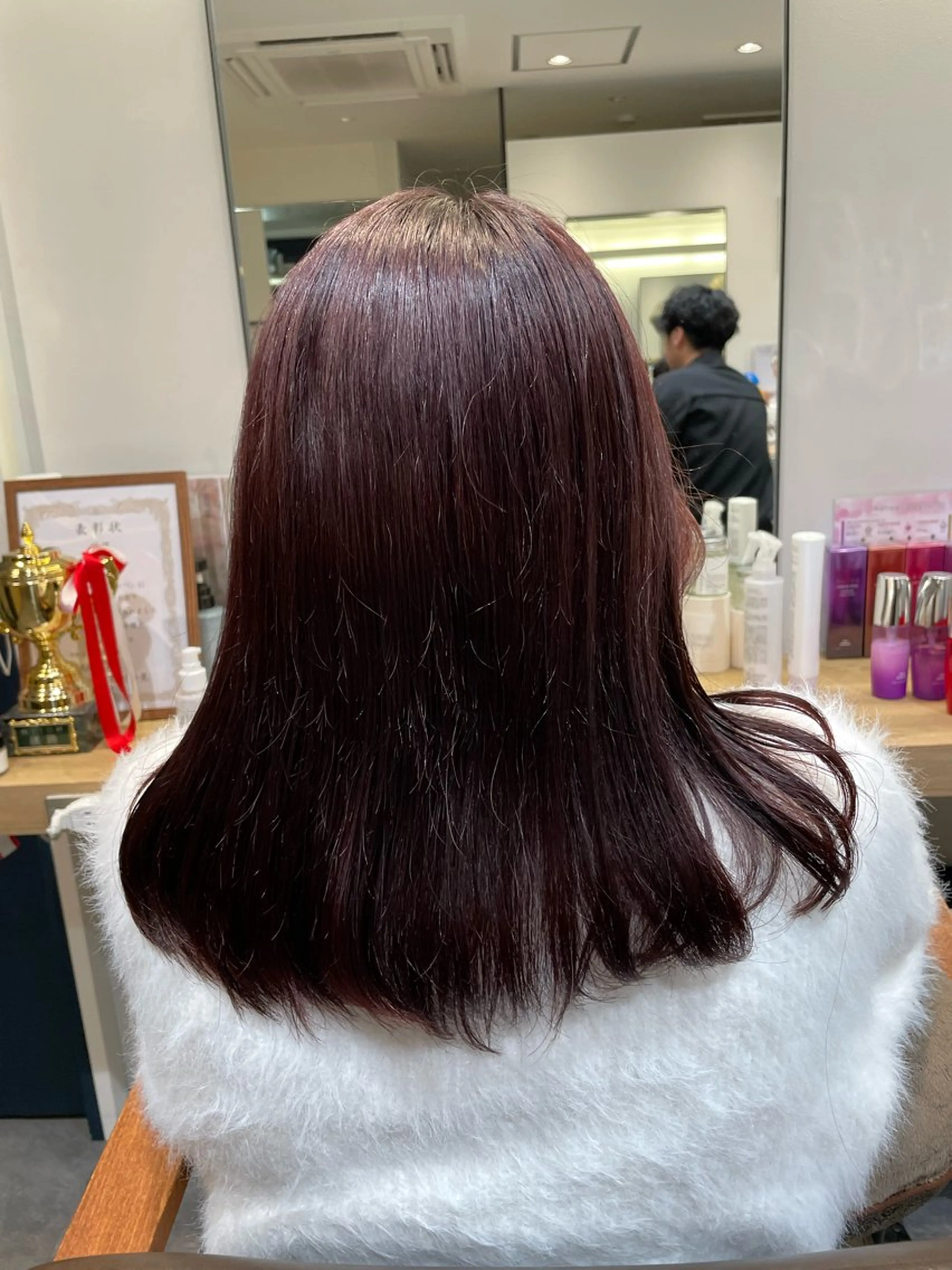 セミロング オオダテ　シノミ ヘッドキュアのヘアスタイル