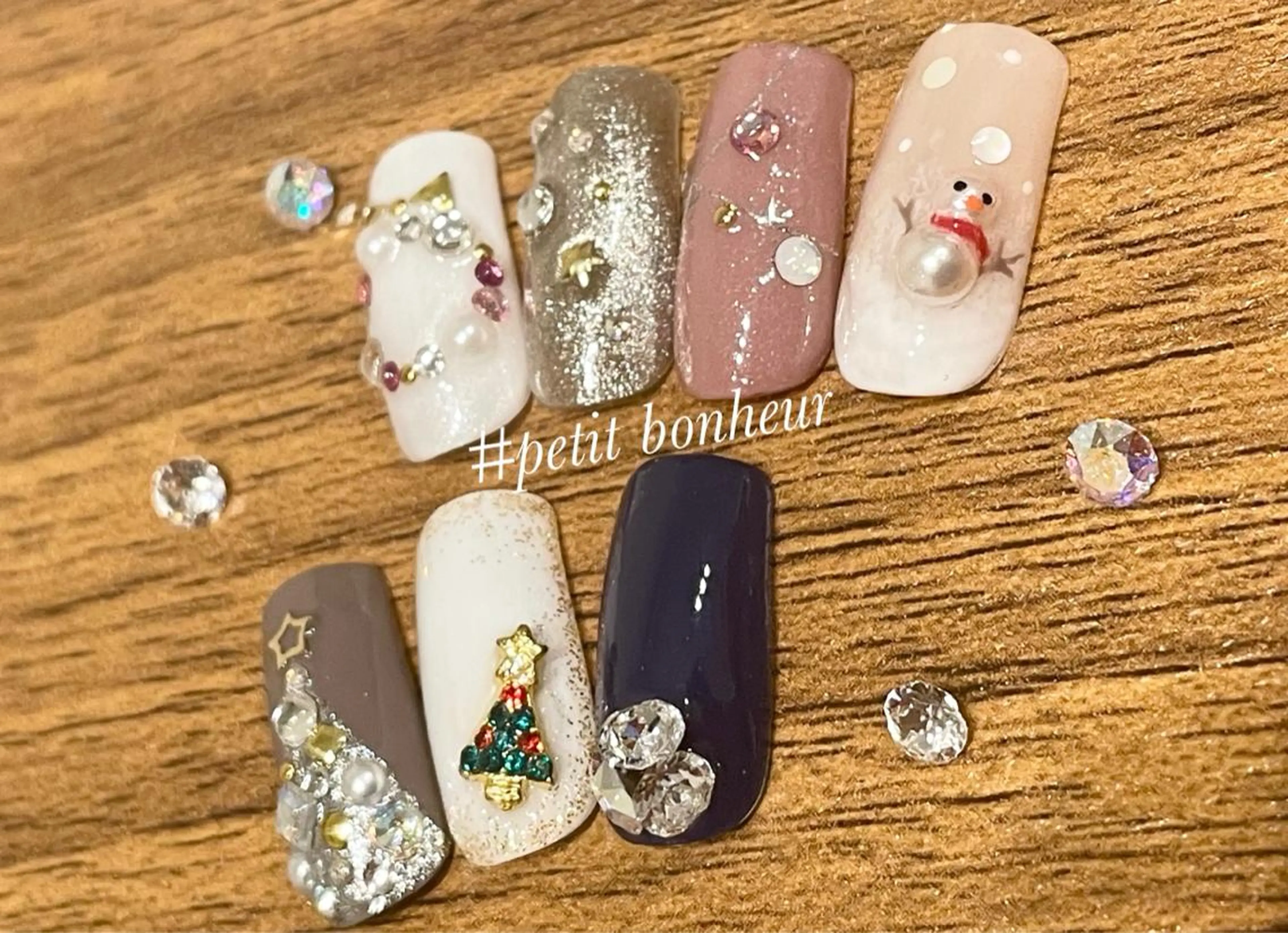 ネイル アートネイル 冬ネイル クリスマス Mas Miのネイルデザイン