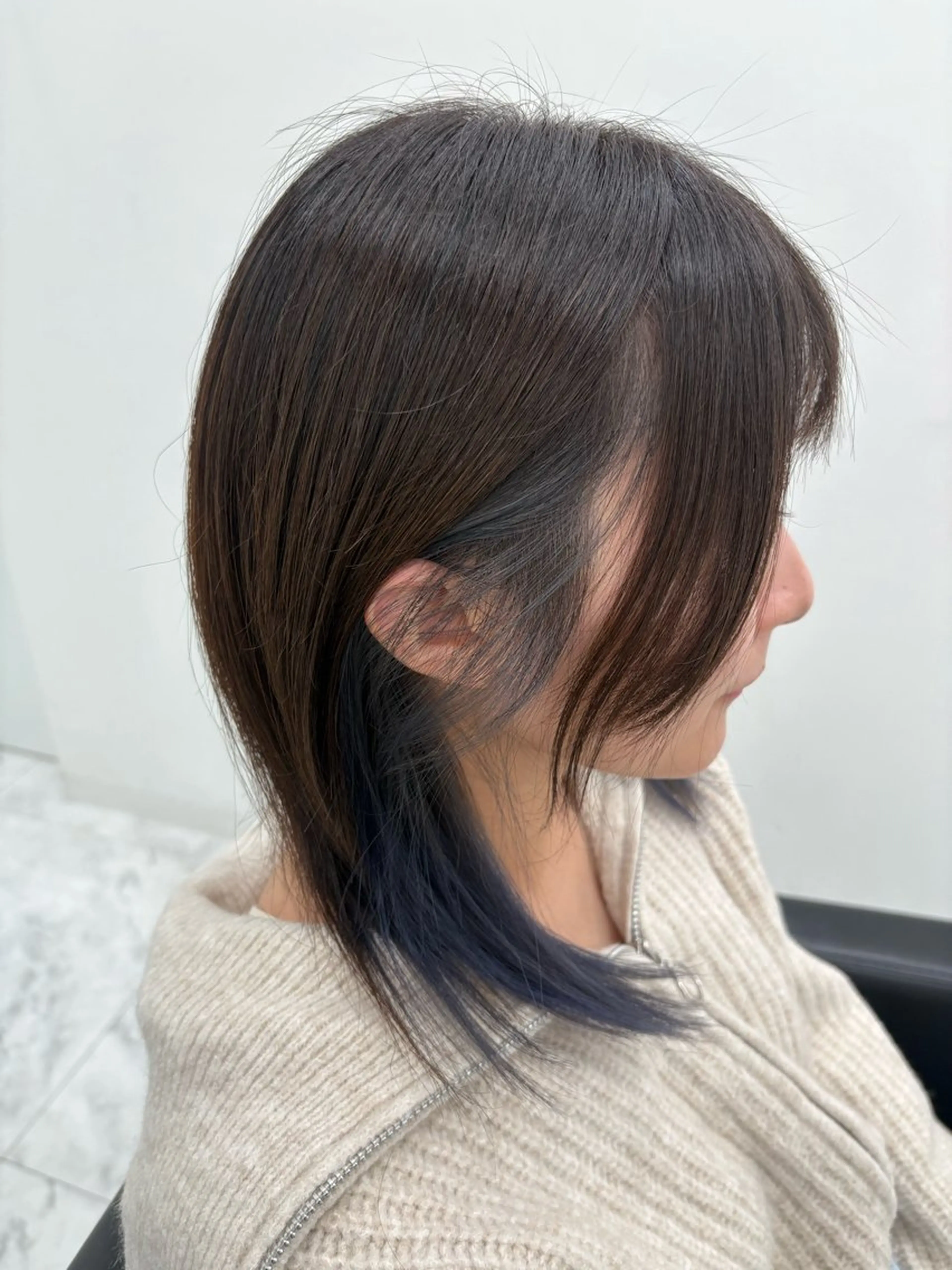 ミディアム ヘアカラー トリートメント 髪質改善サロン🫧 セキチサトのヘアスタイル