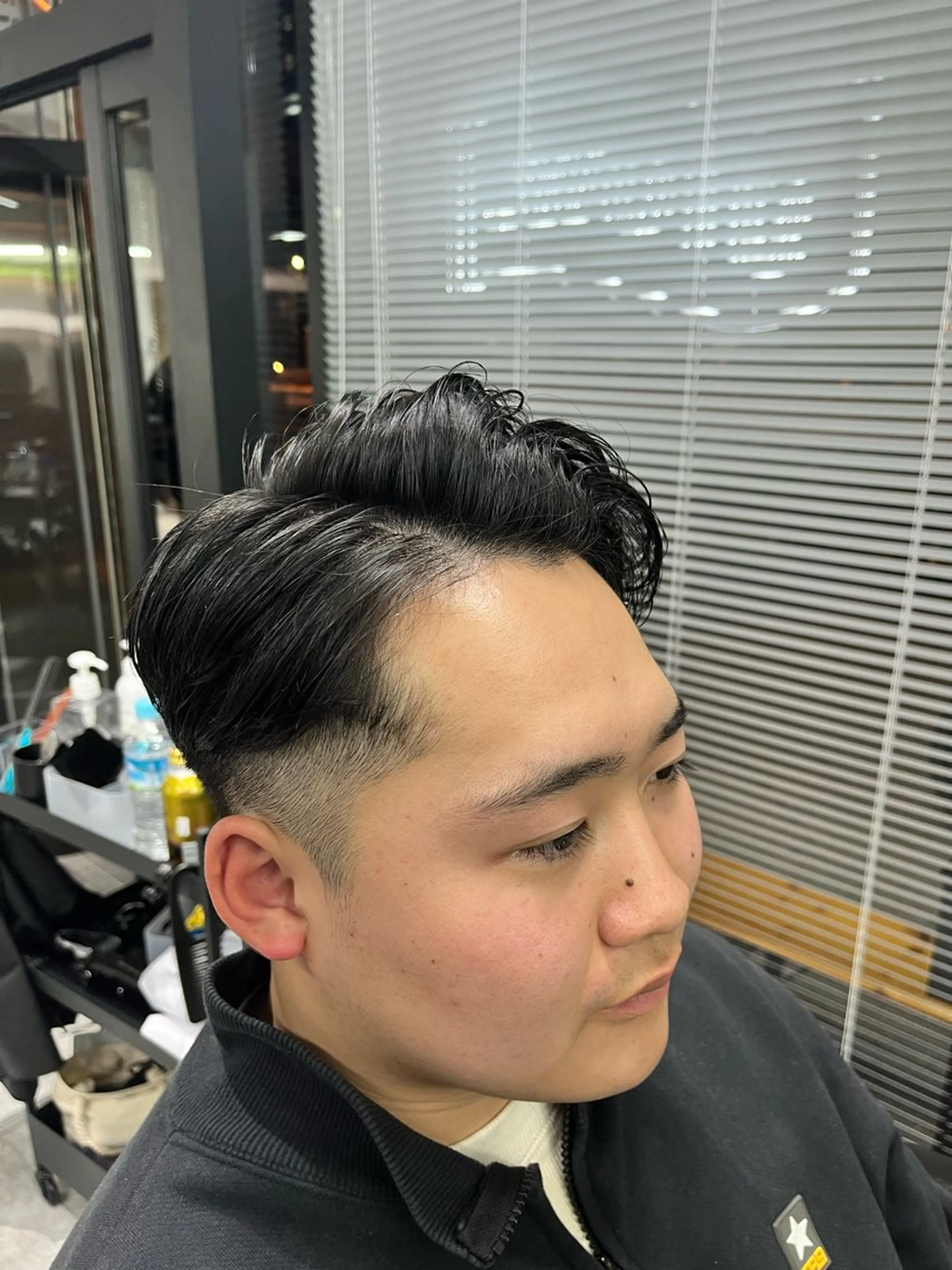 ミディアム メンズ 七三 カット bifino.rilune for men所属・rilune matsuoのヘアスタイル