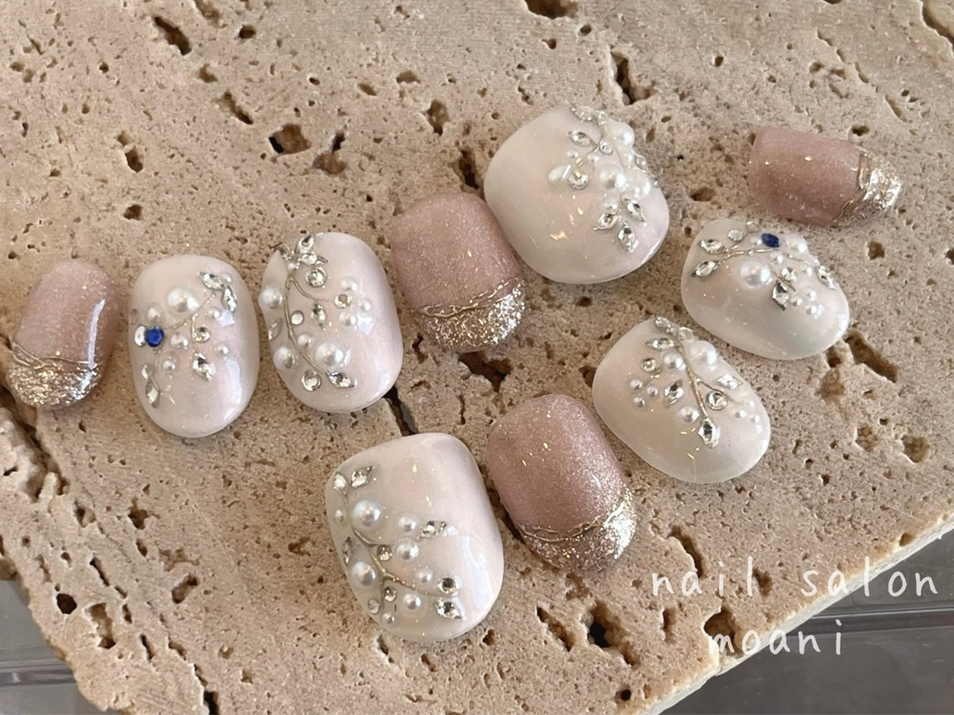 ネイル ネイルチップ ブライダルネイル 永由 光歩のネイルデザイン