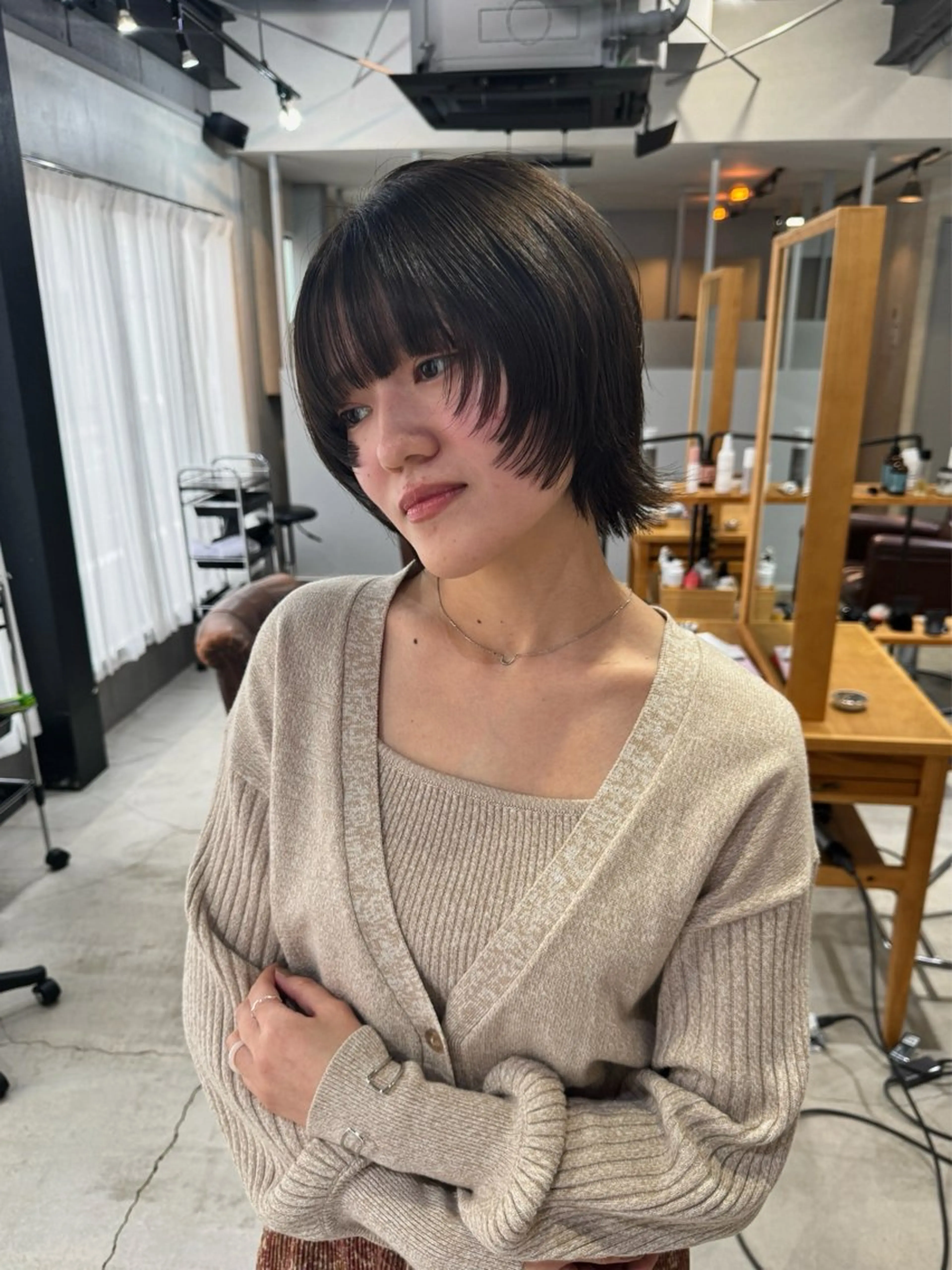 ミディアム 加藤 悠真のヘアスタイル