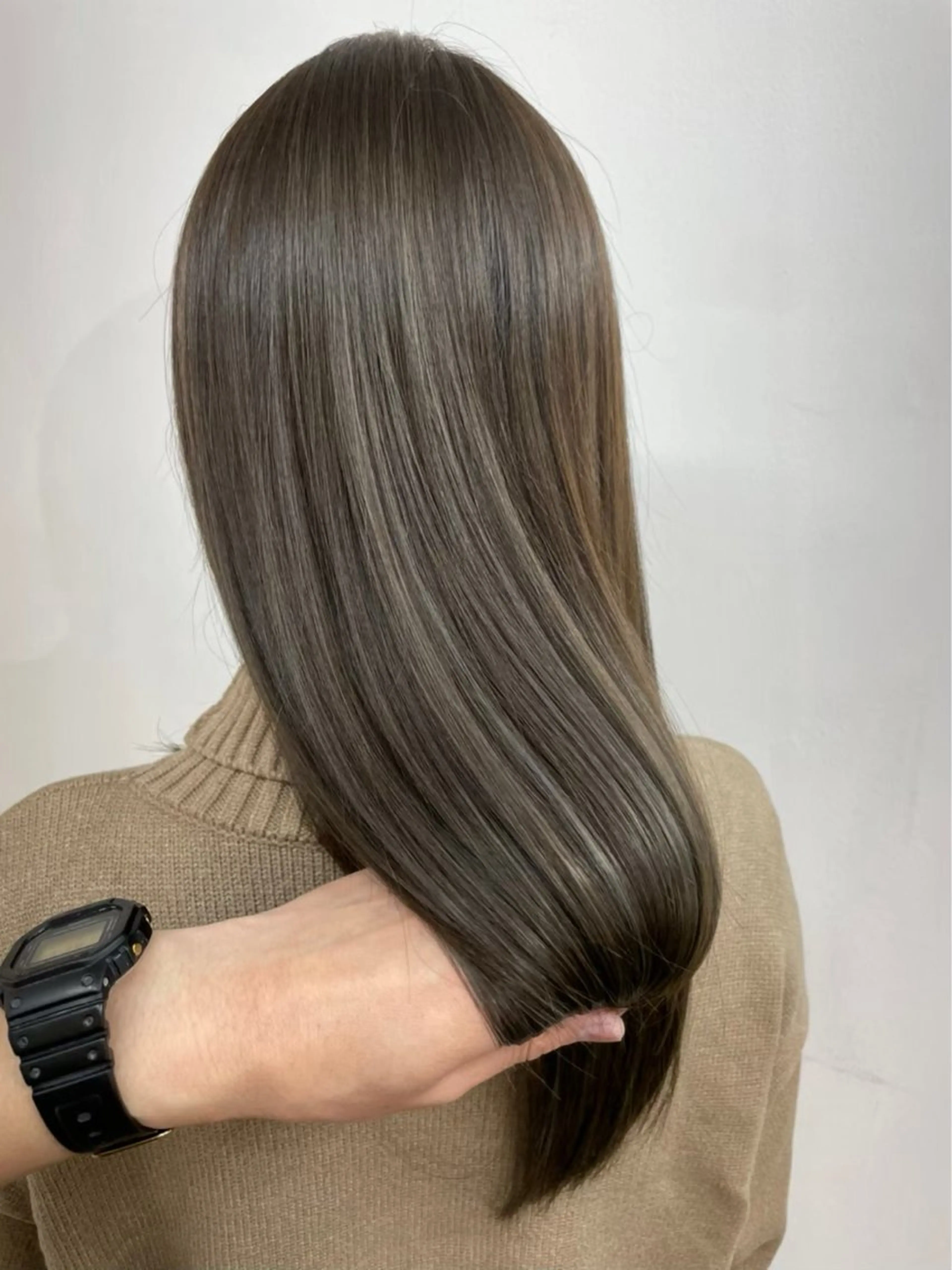 ロング カラー ベージュカラー ブリーチ 透明感カラー ダブルカラー ブリーチなしカラー カット ヘアカラー ✨髪質改善✨原宿 えのもと　はなのヘアスタイル