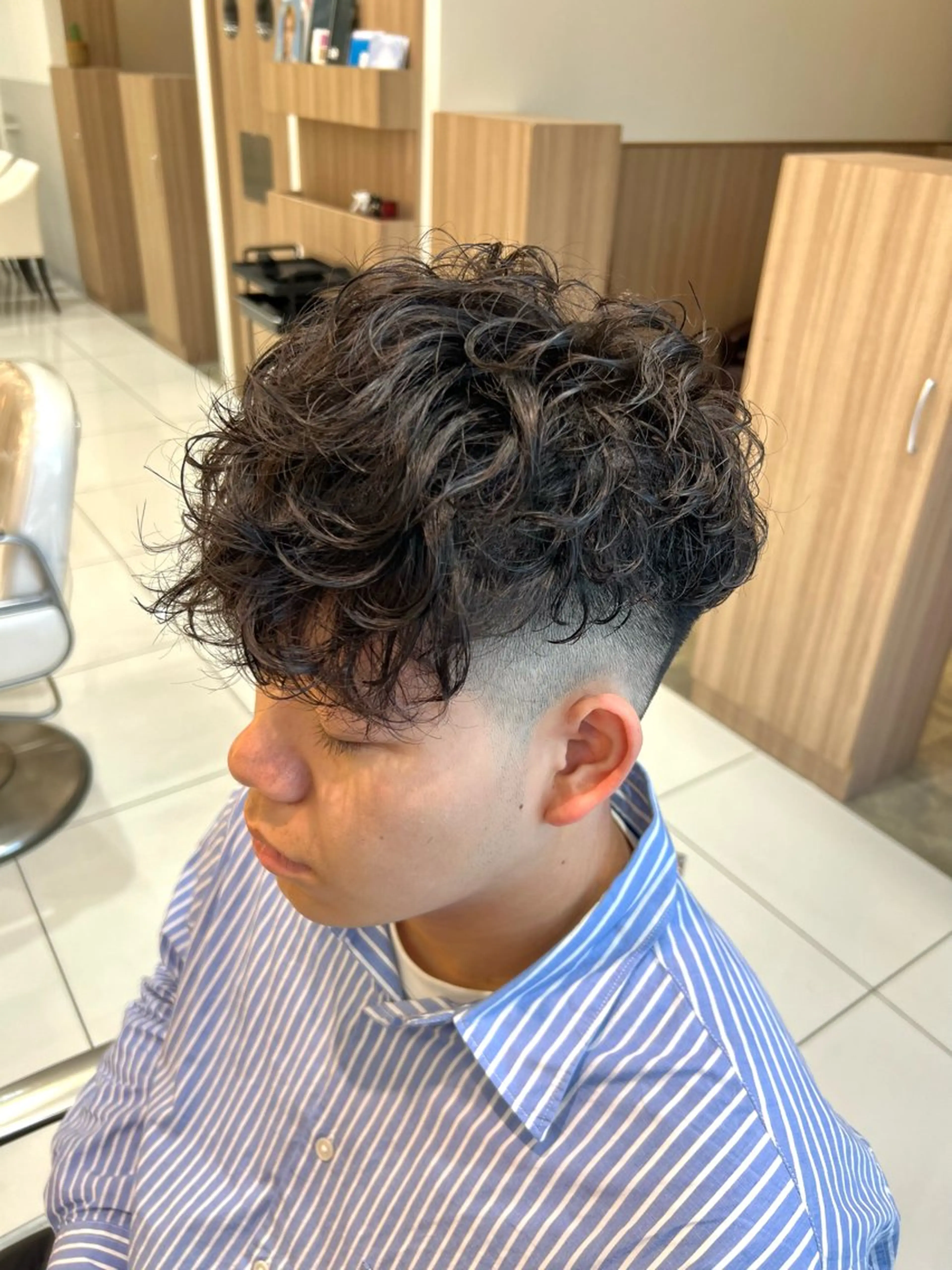 ショート パーマ メンズ パーマ カラーモデル募集中 ／KEITOのヘアスタイル