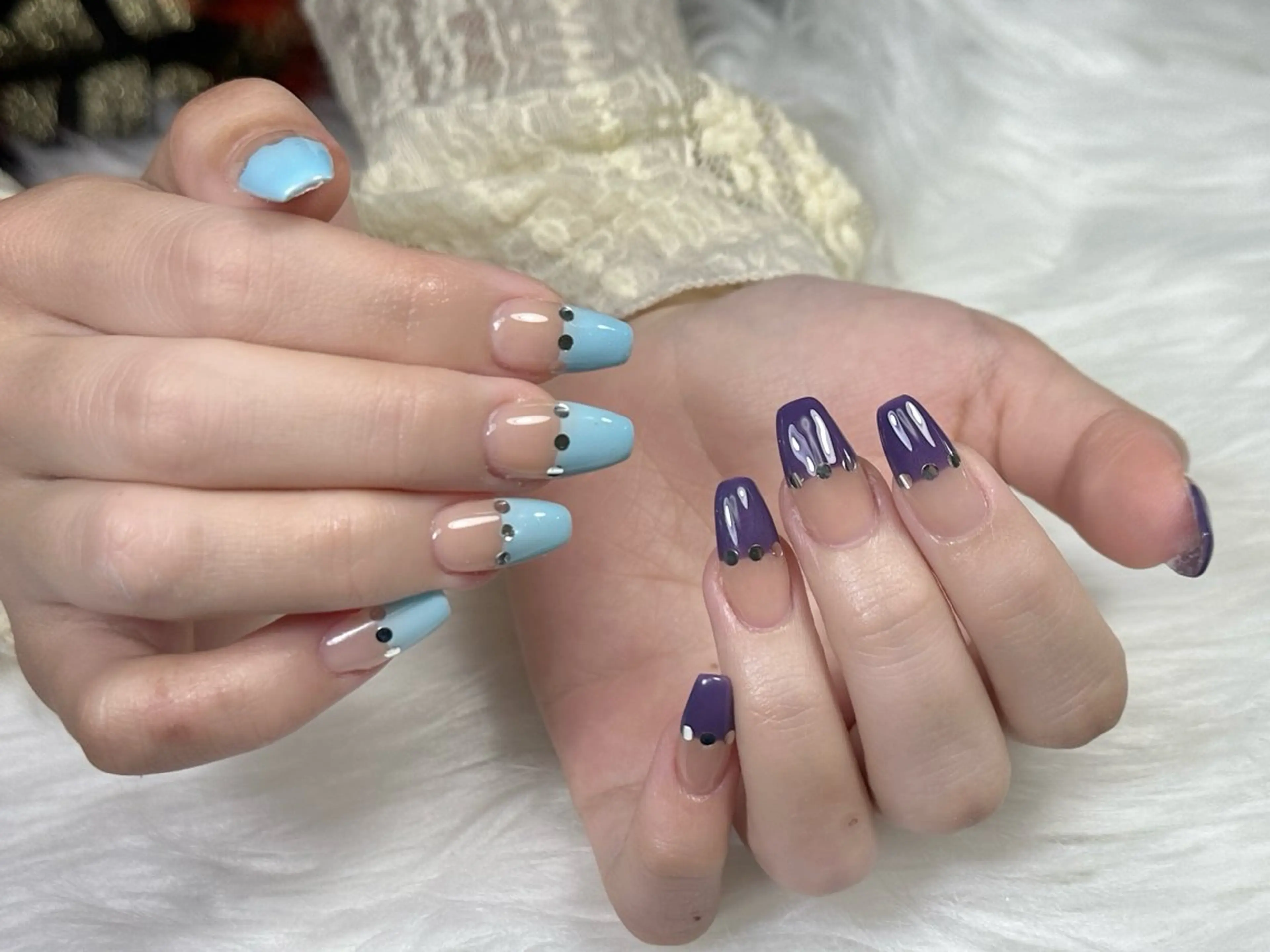 ネイル フットネイル ジェルネイル マグネットネイル 持ち込み ニュアンスネイル ハンドネイル Miri nail salonのネイルデザイン