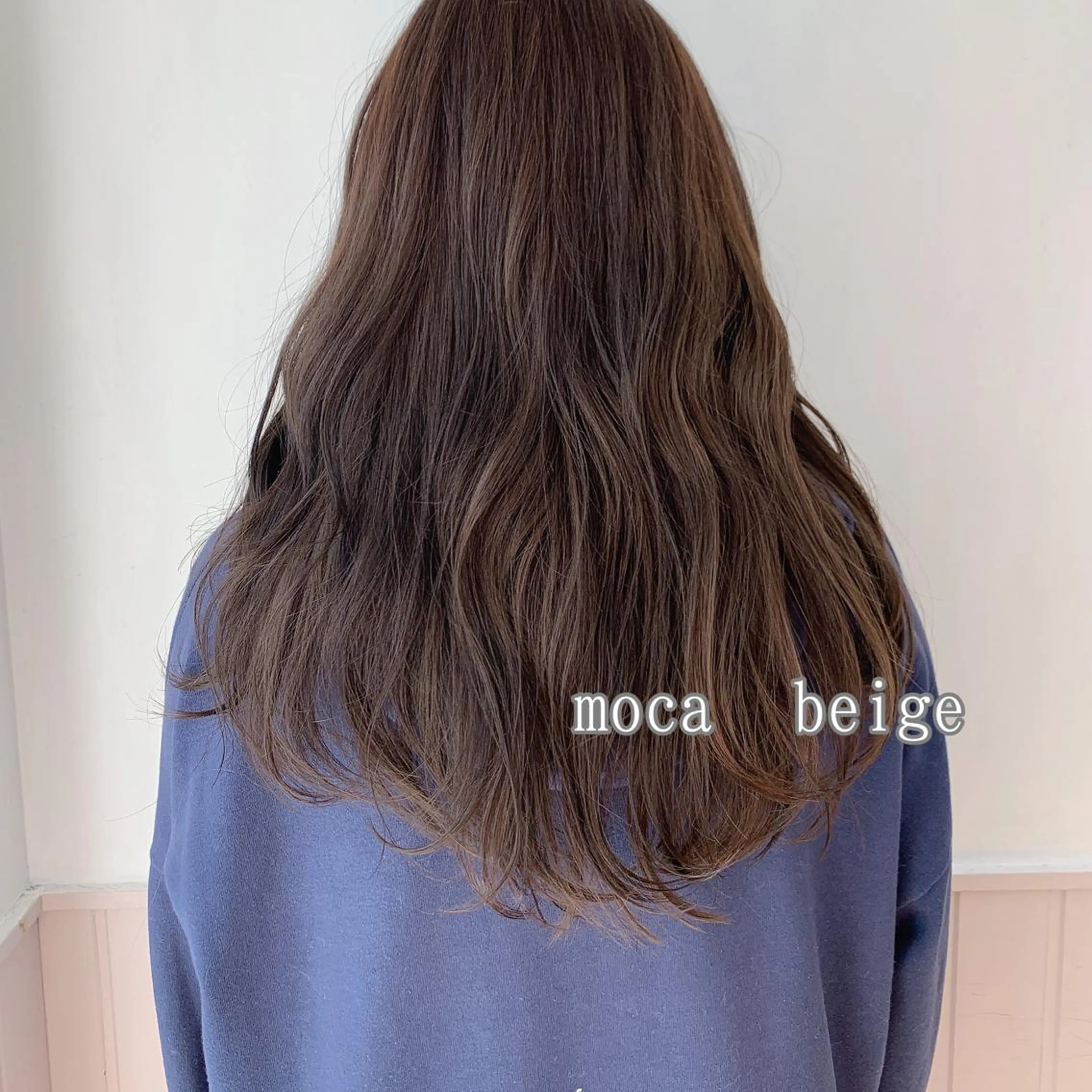 セミロング カット ヘアカラー レイヤーカット 🌿透け感カラーのヘアスタイル