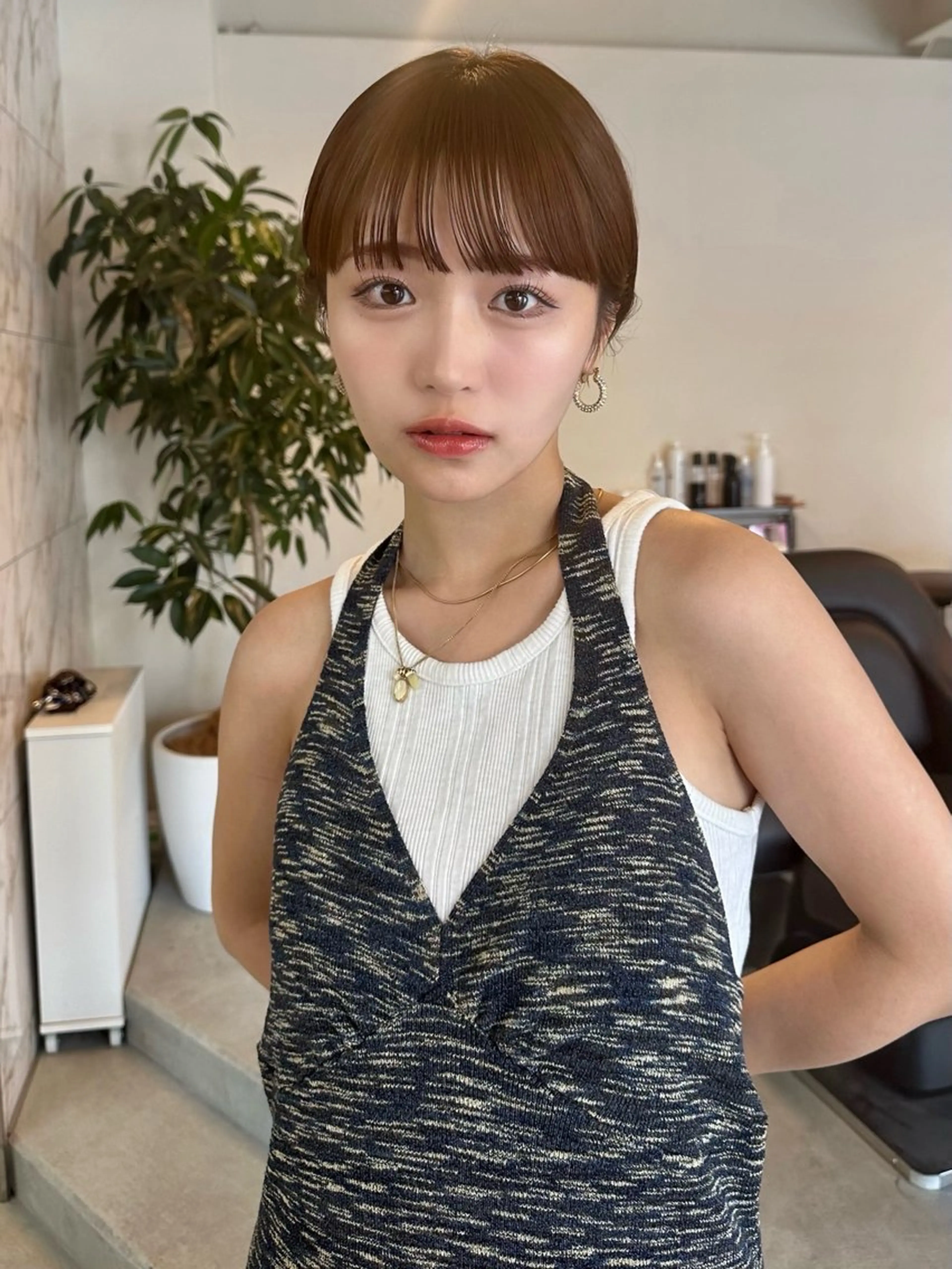 ショート カラー カット ヘアカラー トリートメント ハイトーン×似合わせ 🌱中川慎之介のヘアスタイル