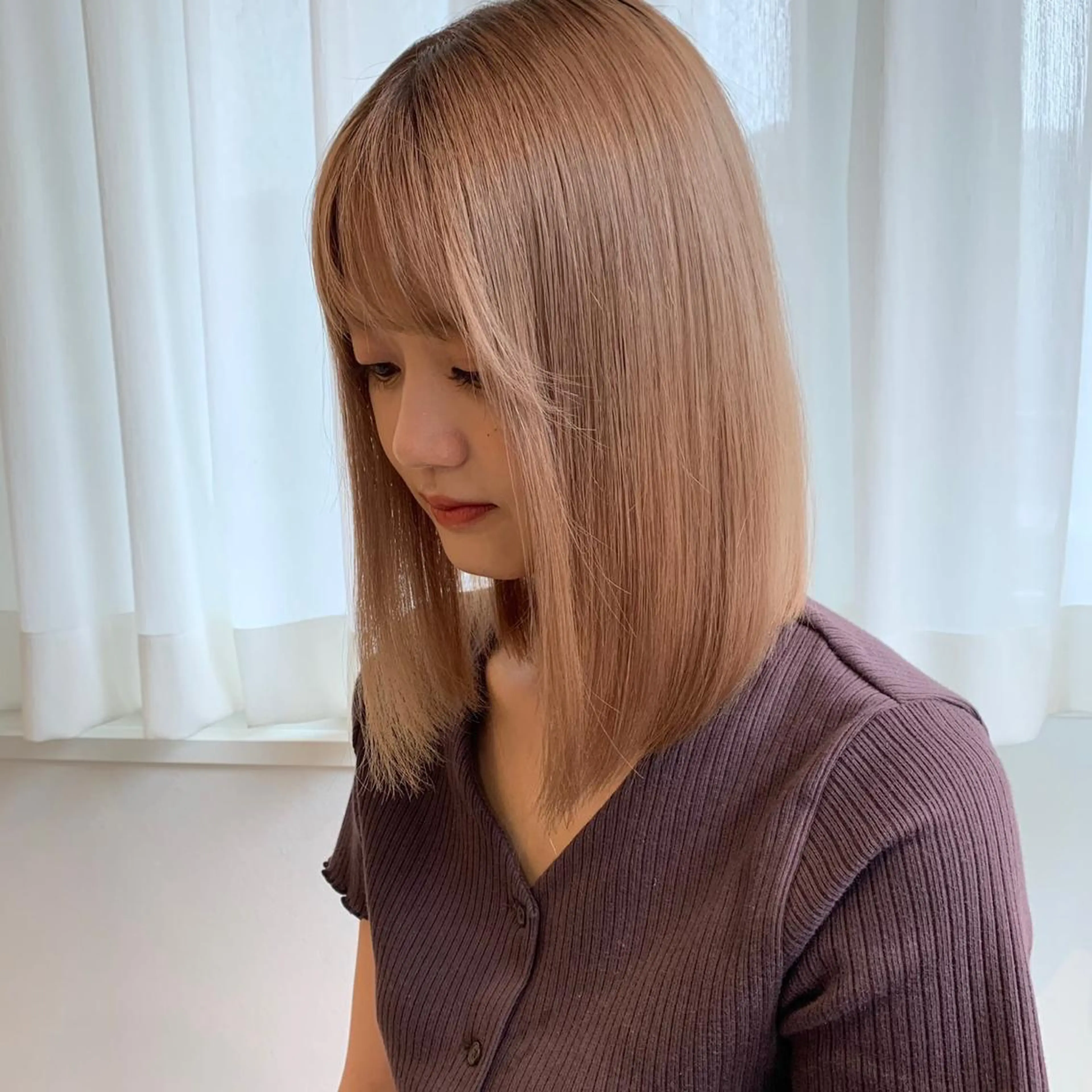 ミディアム カラー yuu /N° 大分中央町店のヘアスタイル