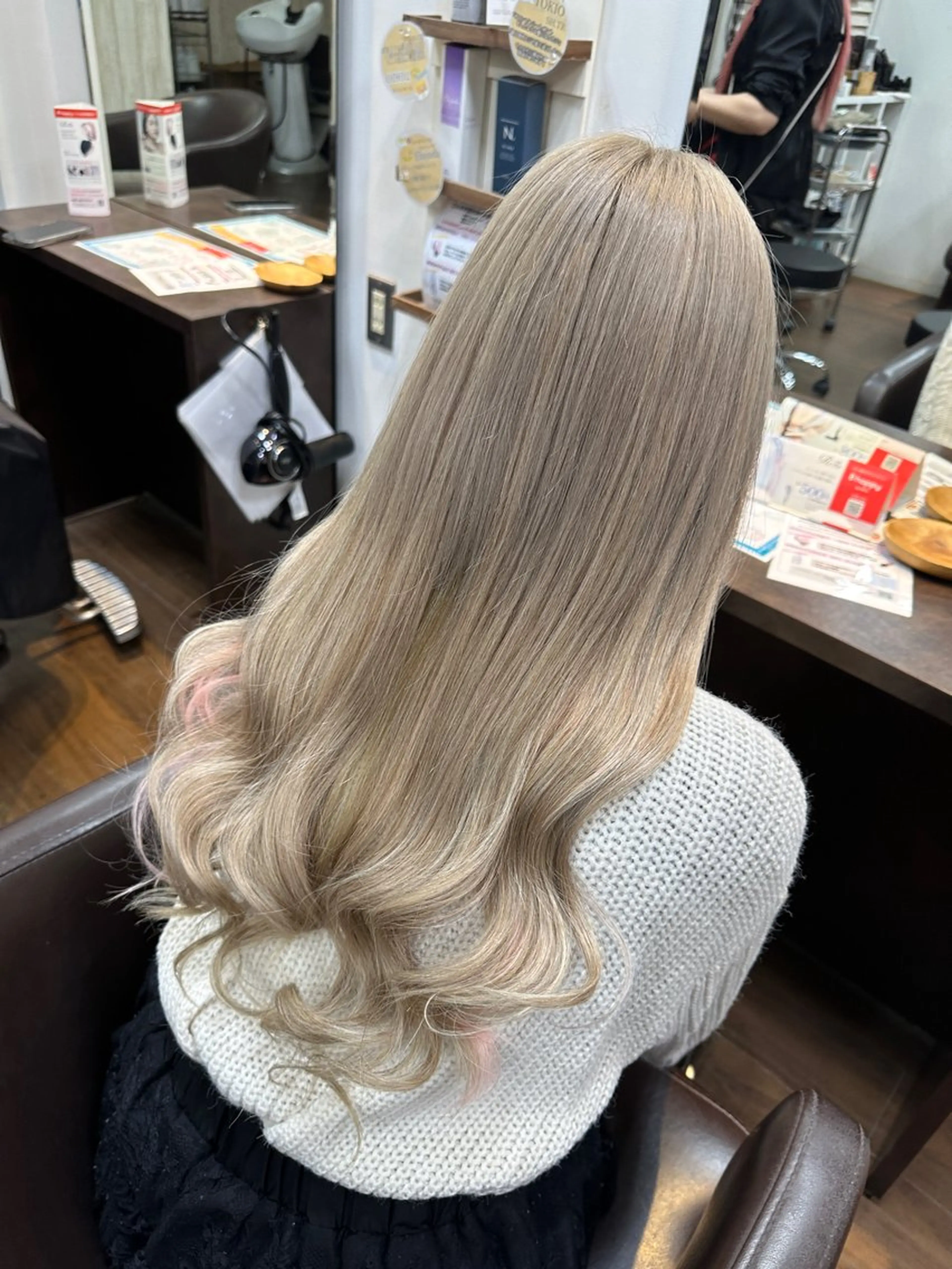 ロング エクステ 植田 /エクステ /ブリーチ/髪質改善のヘアスタイル