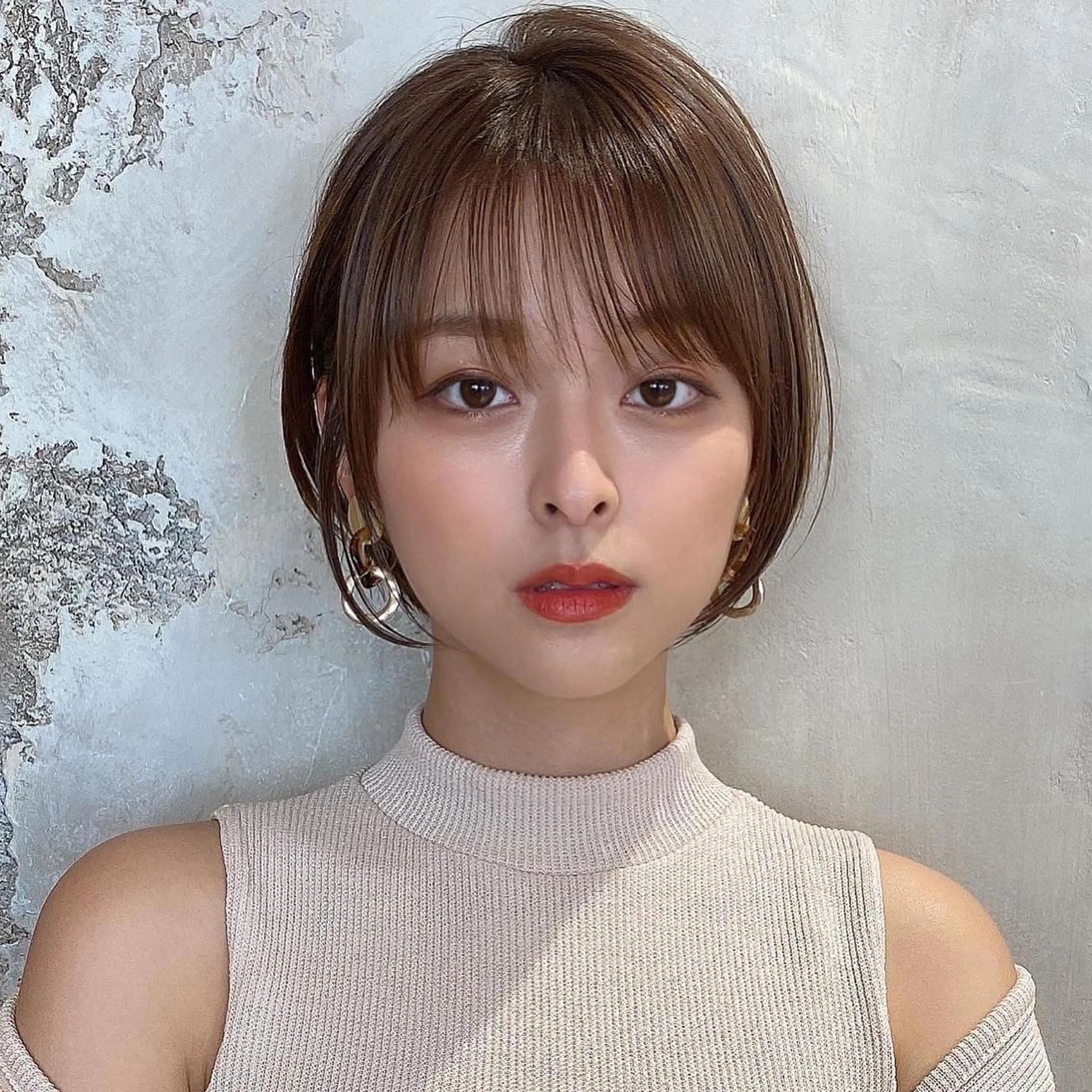 ショート ショートボブ 丸みショート ボブ ショートヘア On所属・新宿　ショート・ボブ カットモデル募集のヘアスタイル