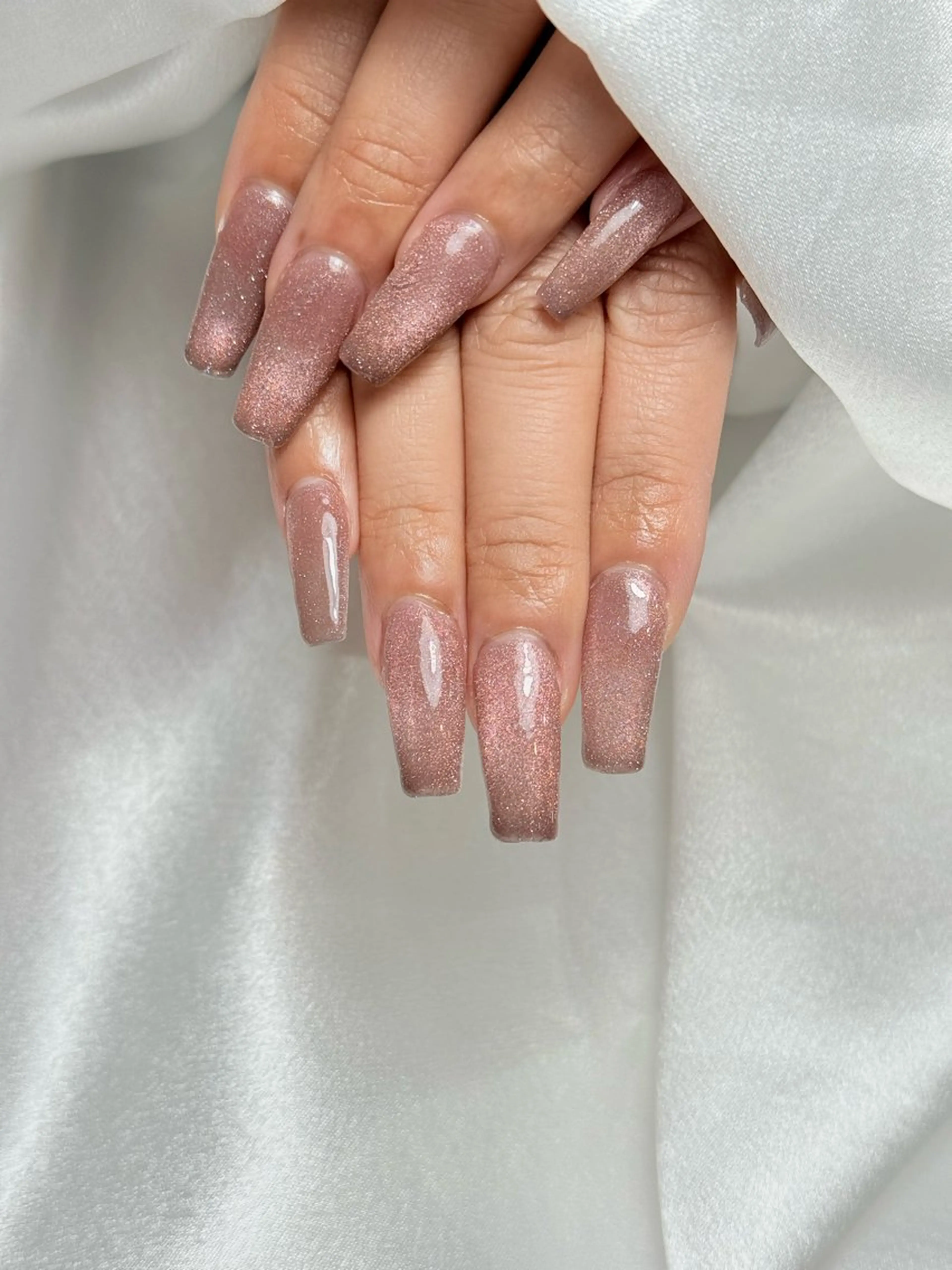 ネイル マグネットネイル マグネットワンカラー ワンカラーネイル Astéria nail salonのネイルデザイン