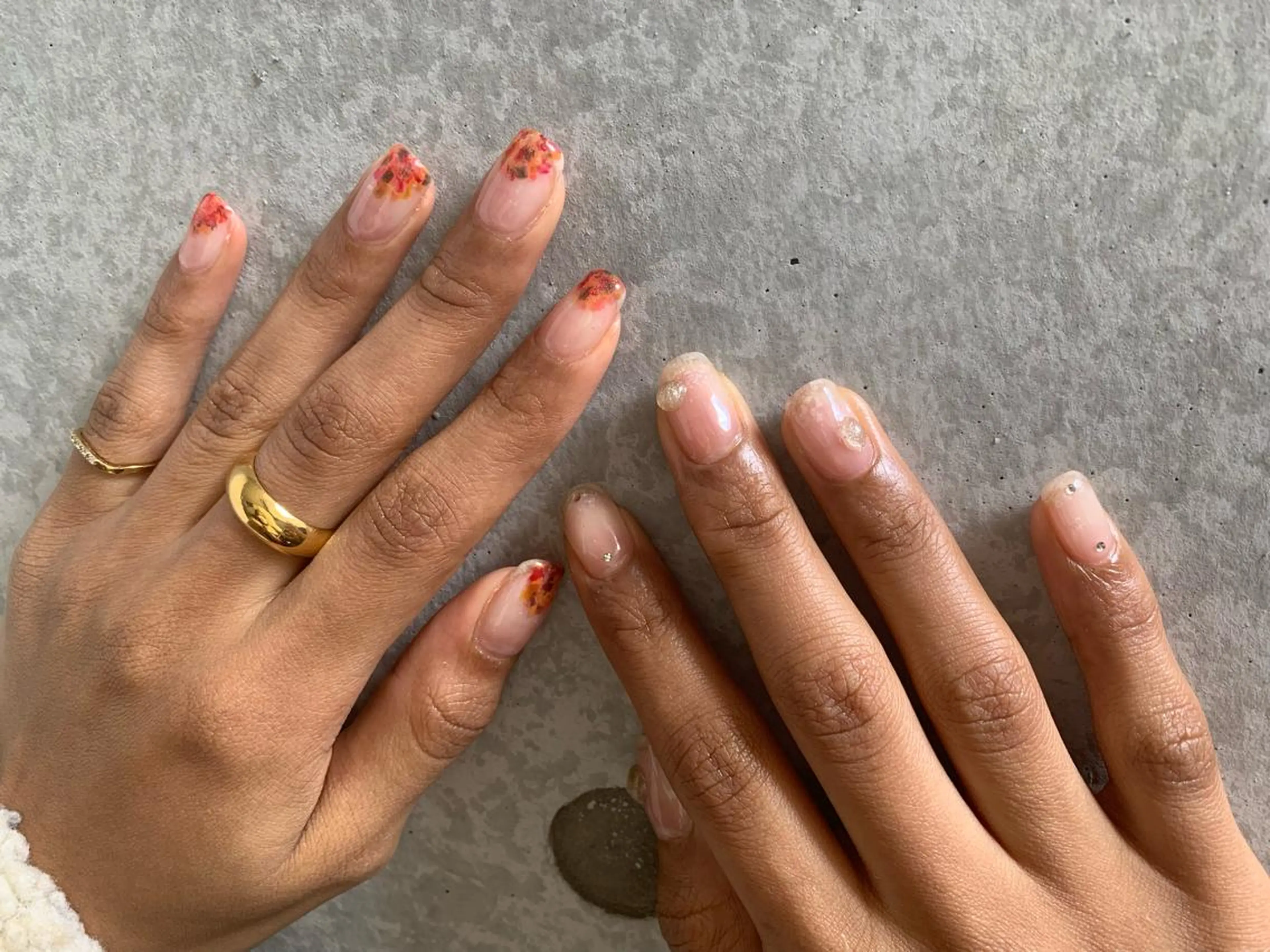 ネイル クリアネイル マキノ ユイのネイルデザイン