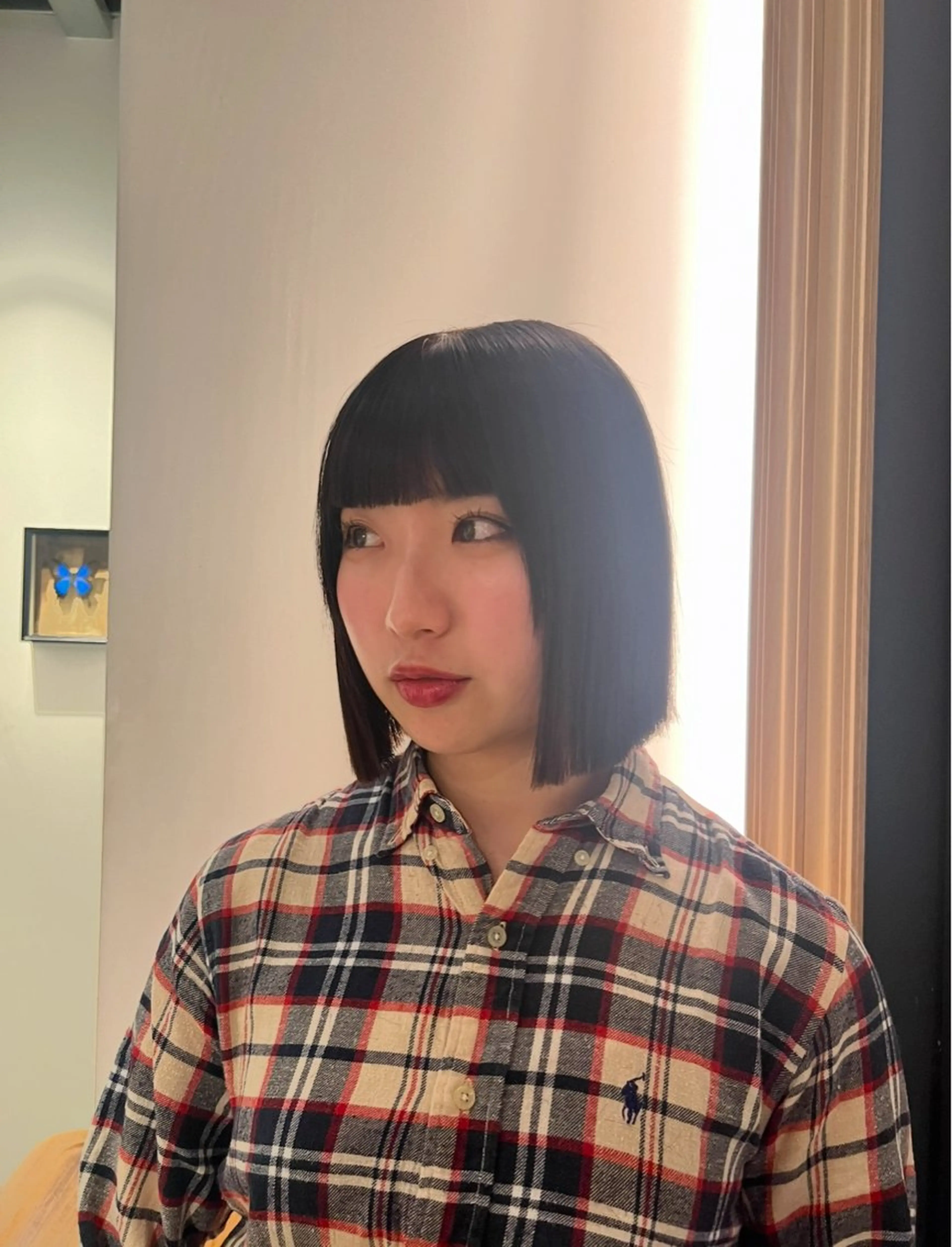 ロング ボブ 暖色カラー Ryokaのヘアスタイル