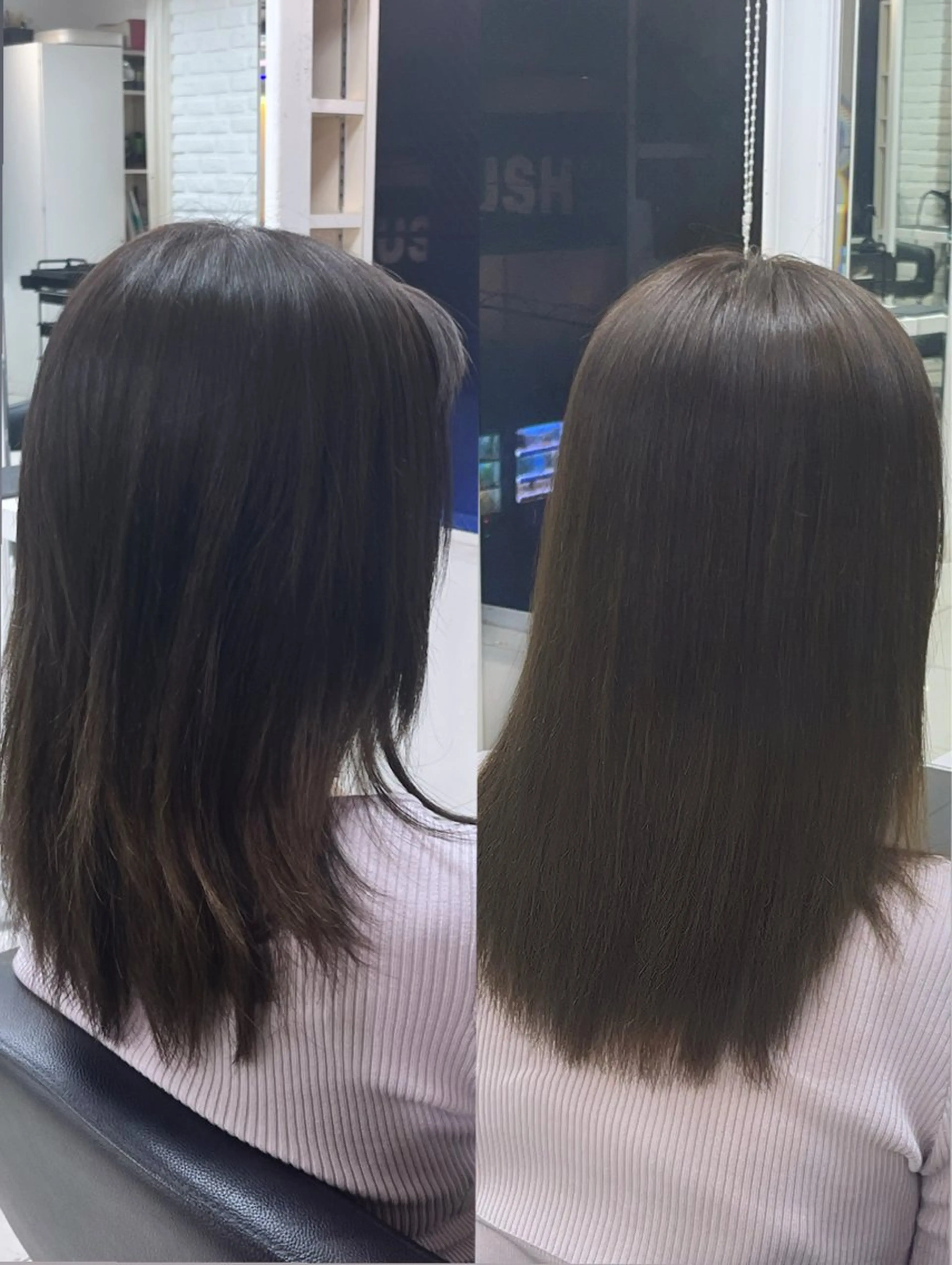 セミロング パーマ カット 縮毛矯正 縮毛矯正指名No.1 艶カラー/SHIMAのヘアスタイル