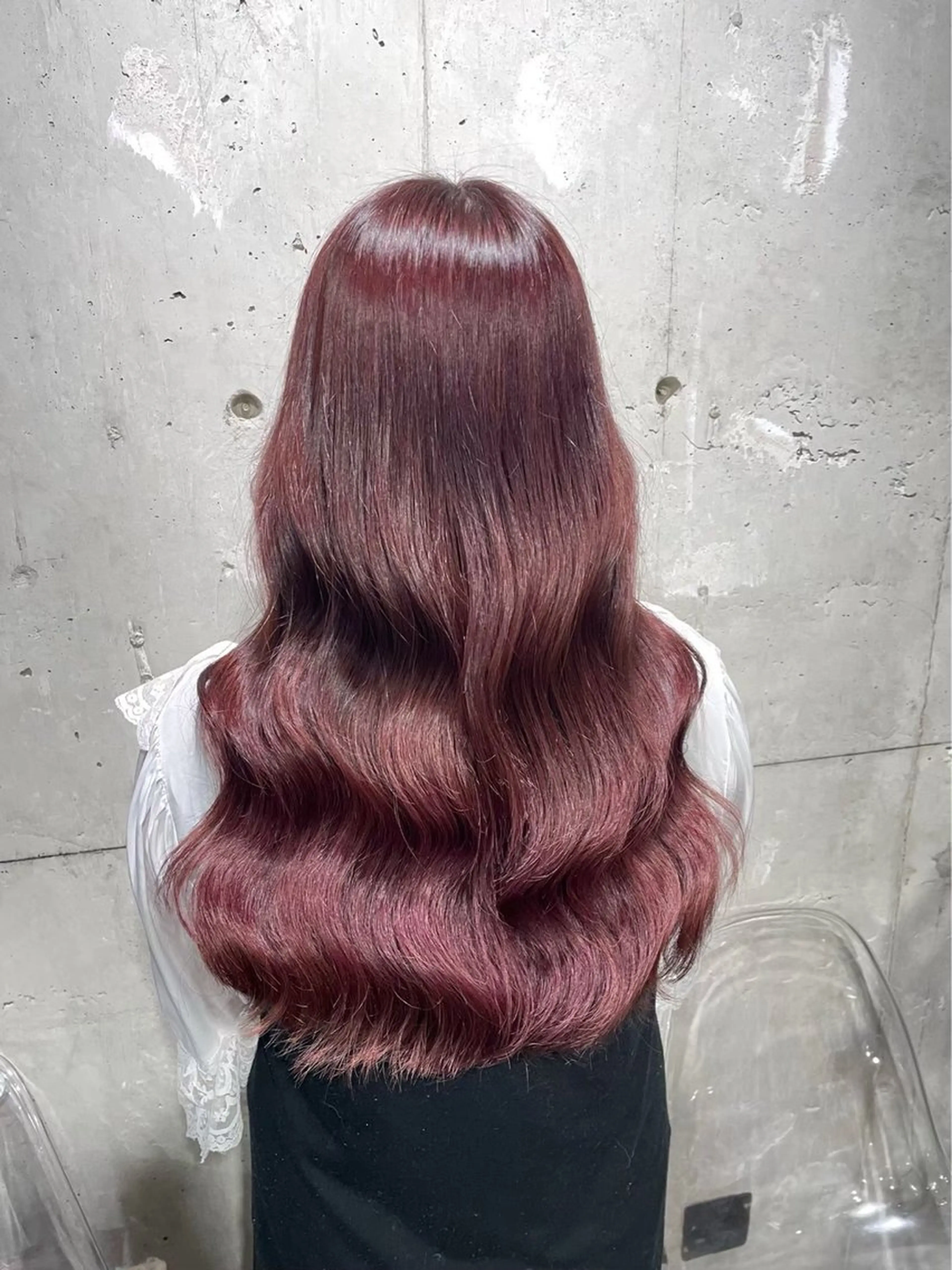 セミロング 横浜美容室/透明感 カラー/レイヤーのヘアスタイル