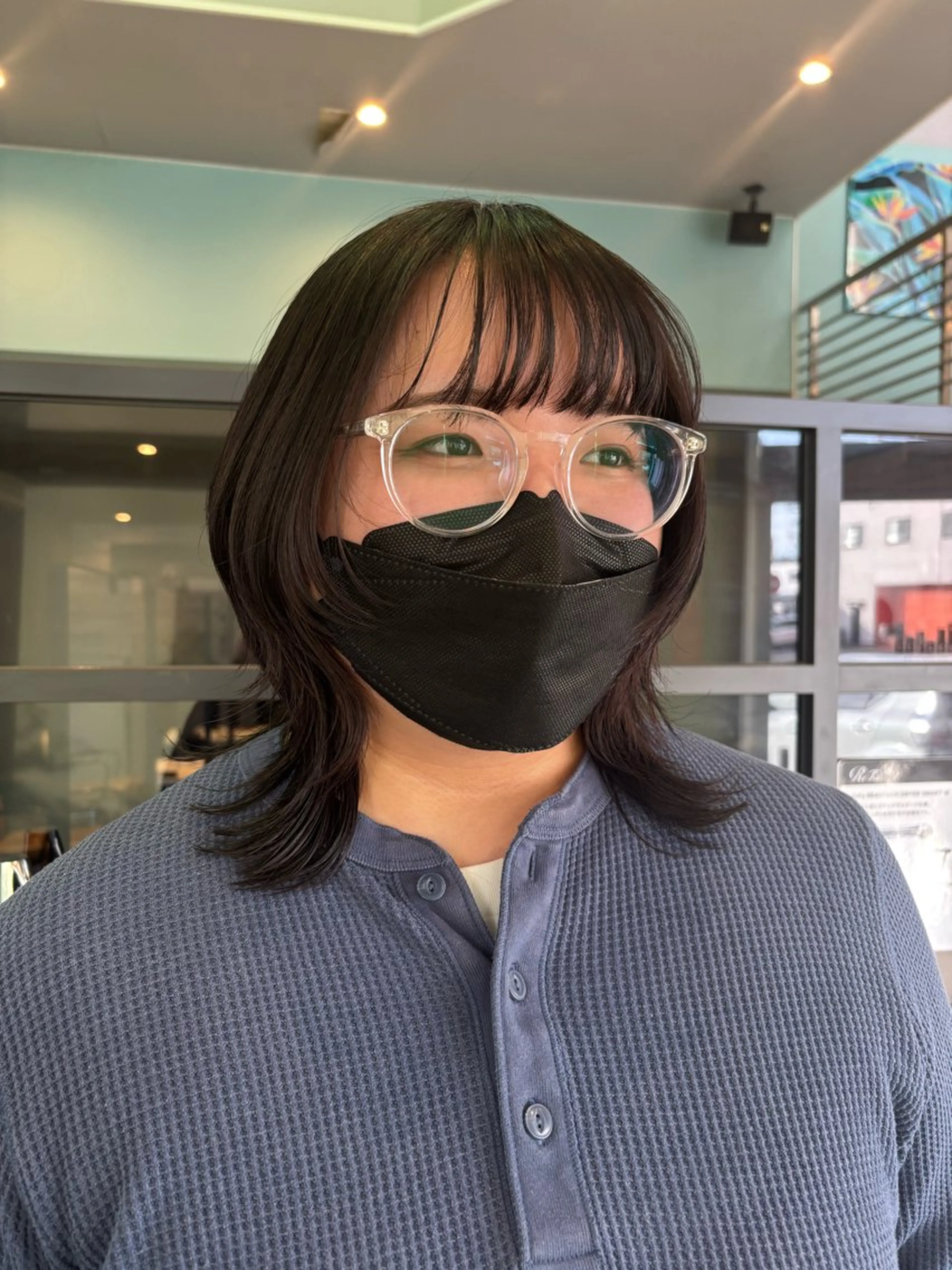 ミディアム ウルフカット カット 古田 穂香/似合わせカラーのヘアスタイル