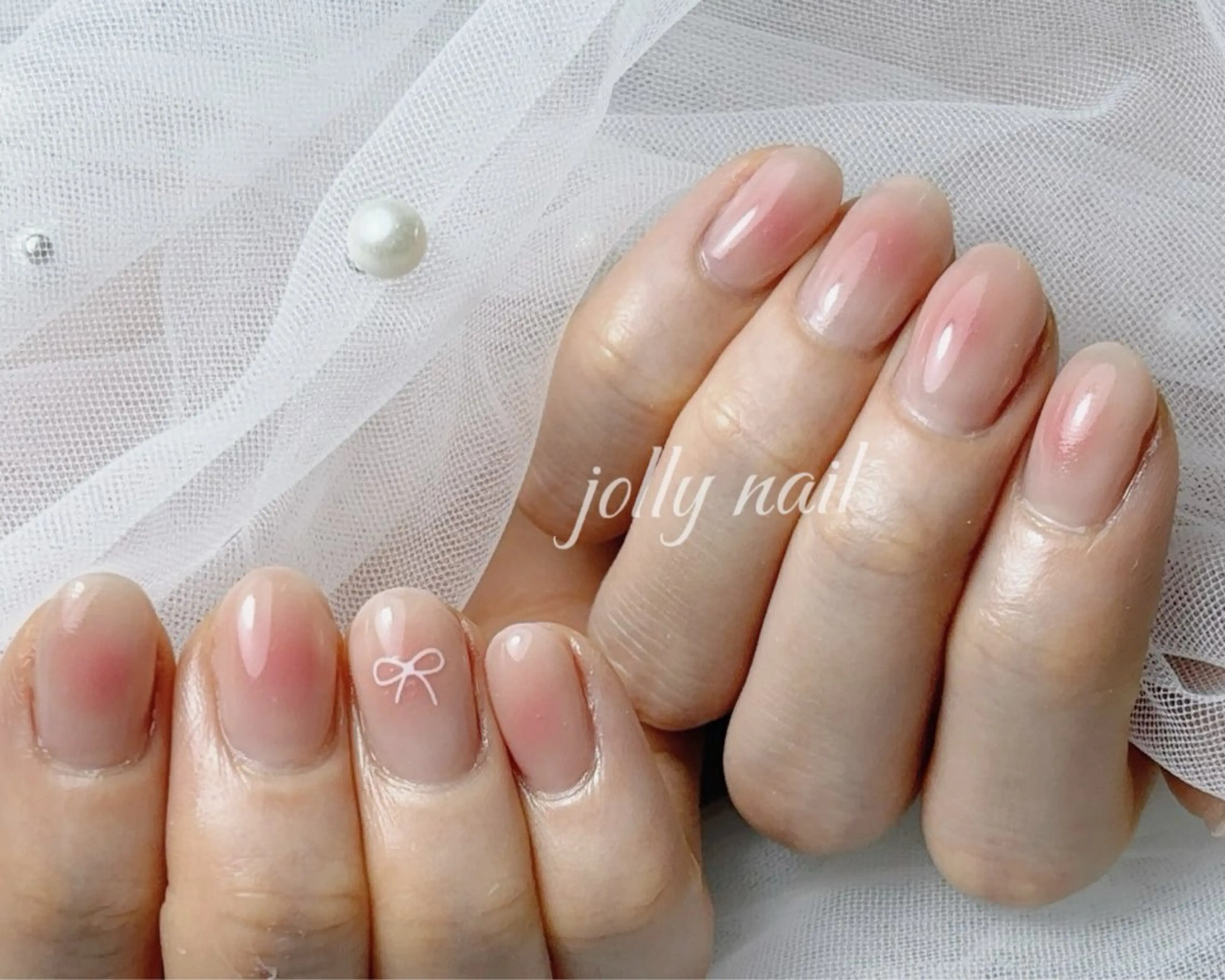 ネイル Jolly チップ長さだしのネイルデザイン