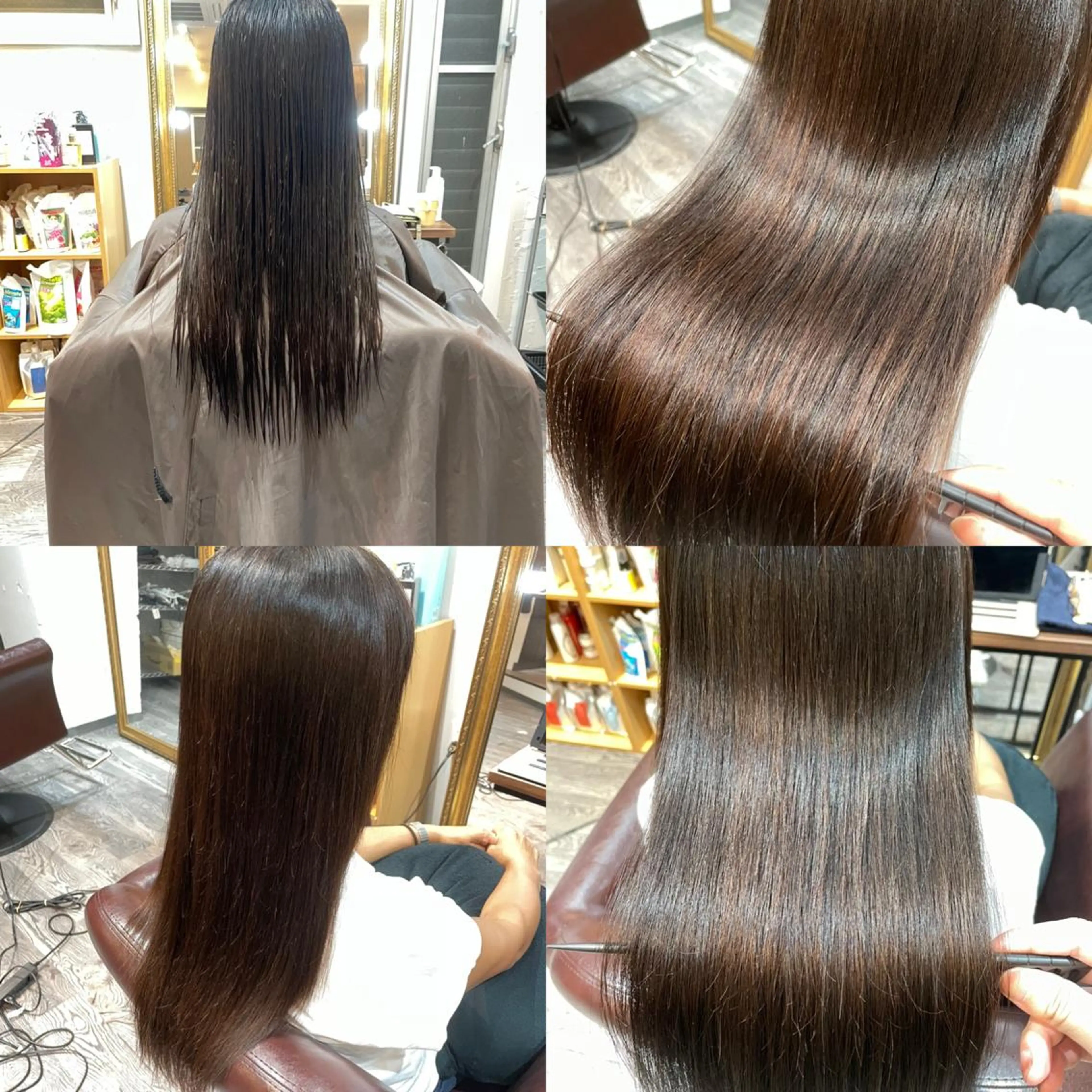 ロング 縮毛矯正 髪質改善縮毛矯正 撮影モデル@藤沢駅のヘアスタイル