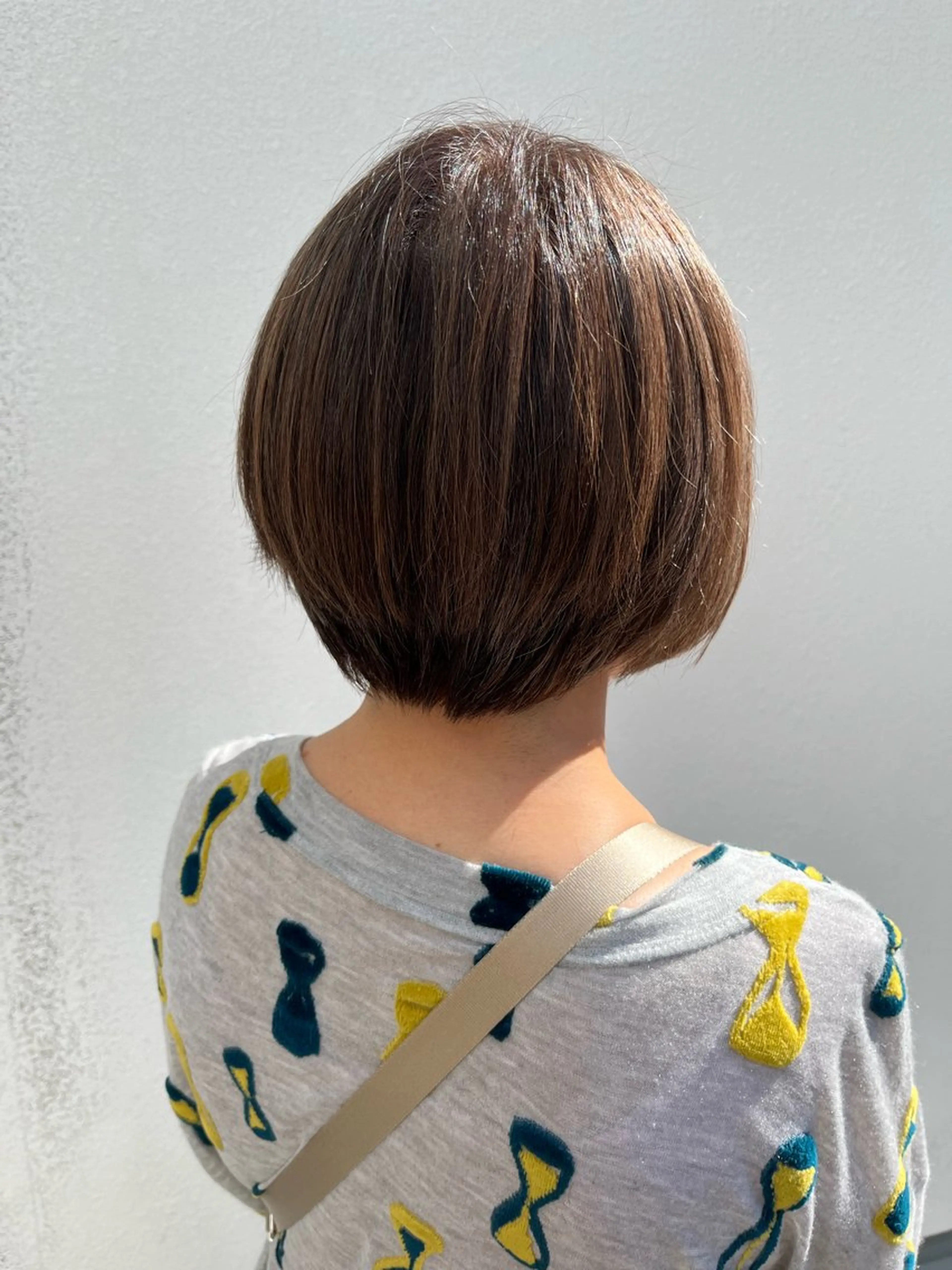 ショート カラー ショートボブ 丸みショート バイオレットカラー ボブ ショートヘア 松岡 アユミ  berryのマツエク・マツパデザイン