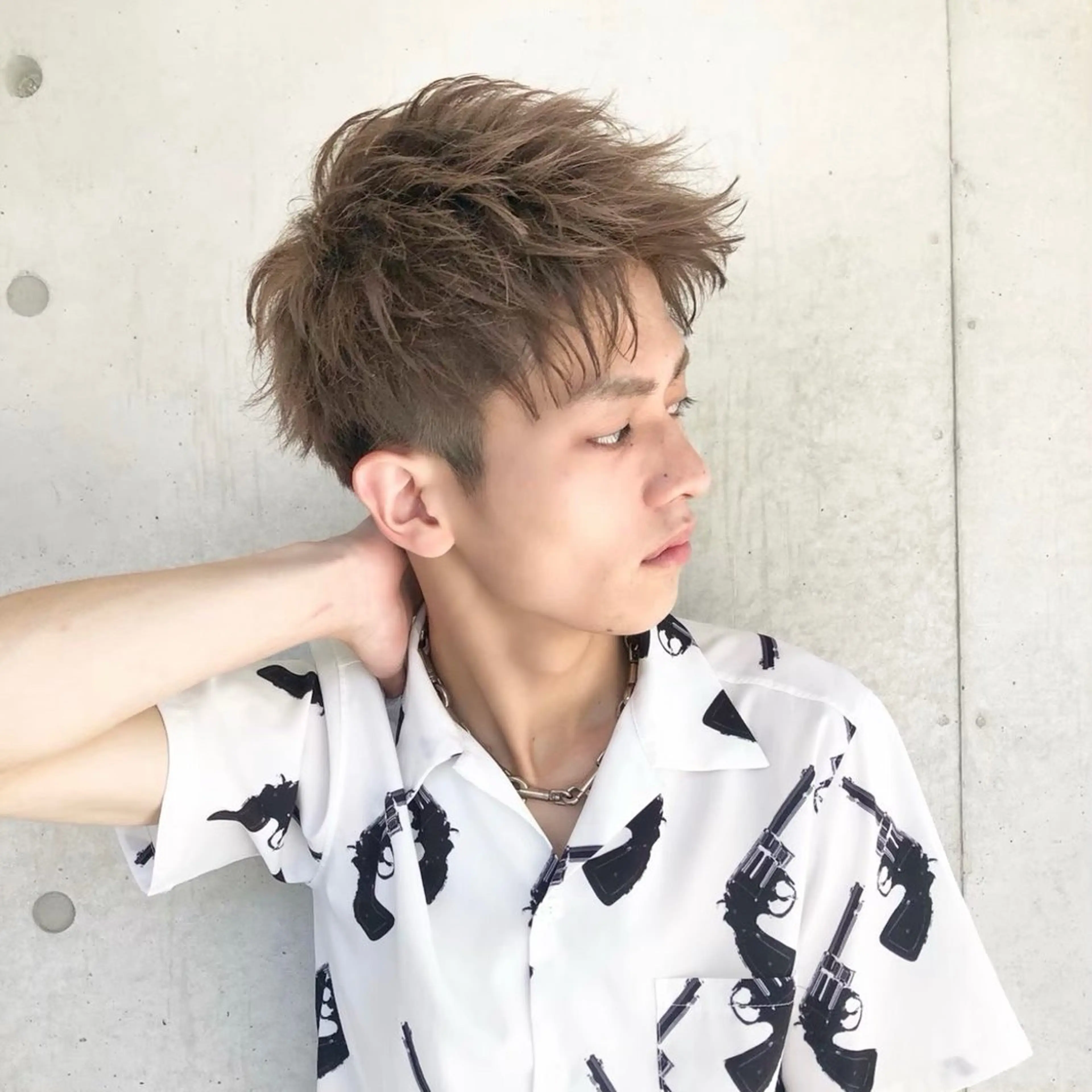ロング カット メンズ特化/ツイスパ /波巻き/大塩恭平のヘアスタイル