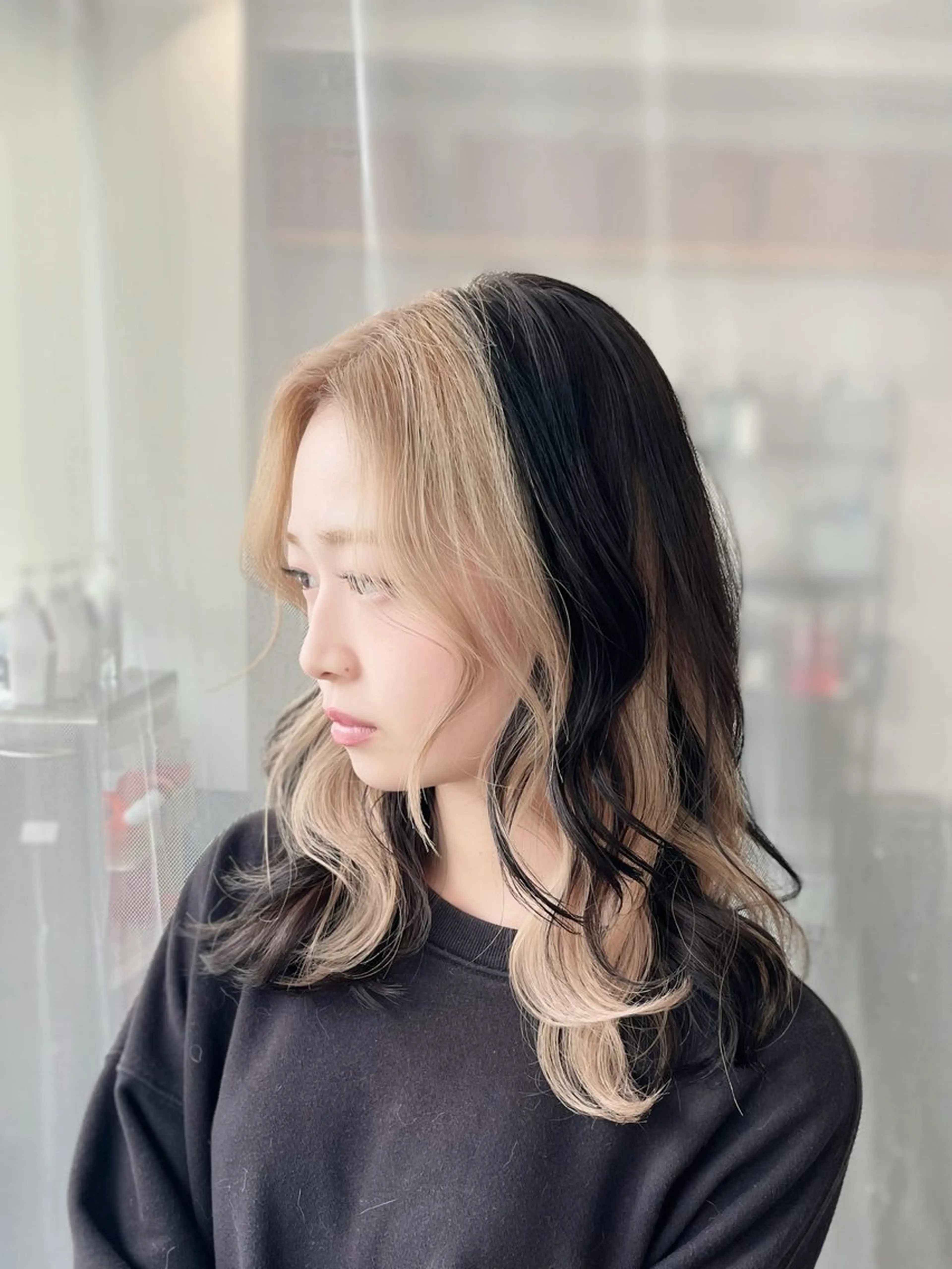 ロング カラー ヘアカラー トリートメント GaKu/ハイトーン /ブリーチ/レイヤーのヘアスタイル