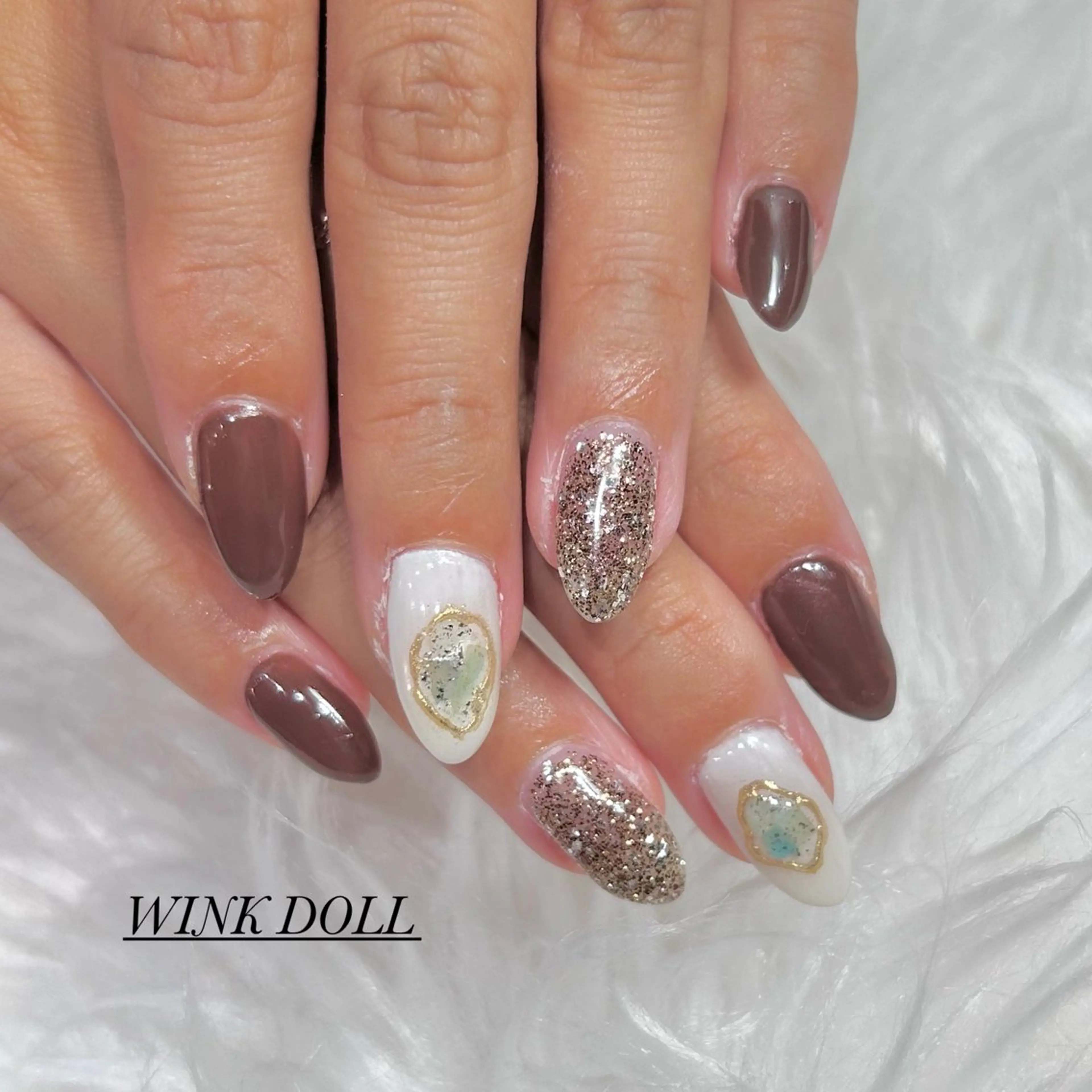 ネイル ハンドネイル WINK DOLL 🌹MIRAIのネイルデザイン
