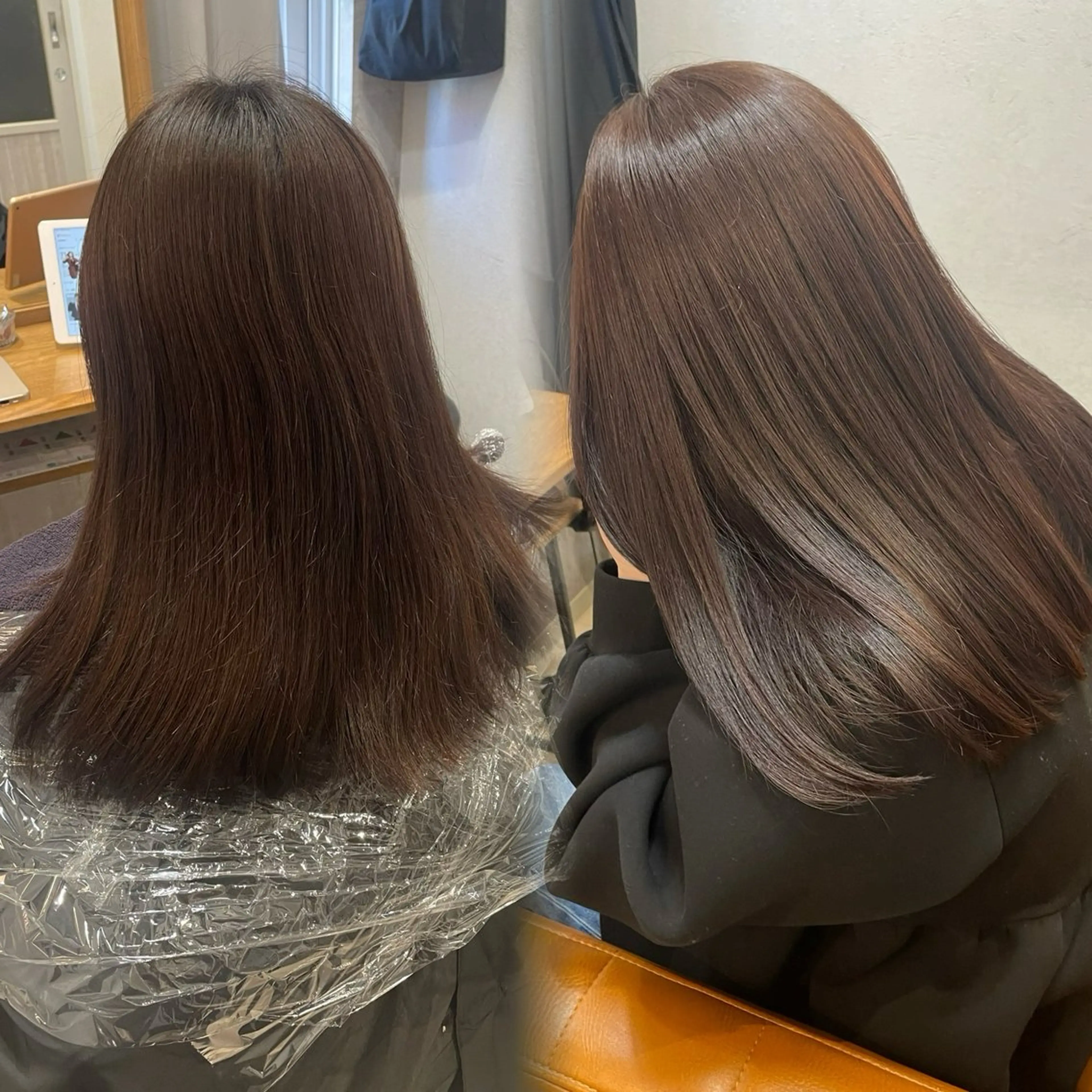 ロング カラー ヘアカラー トリートメント 【完全個室】髪質改善 暖色カラー/山崎唯奈のヘアスタイル