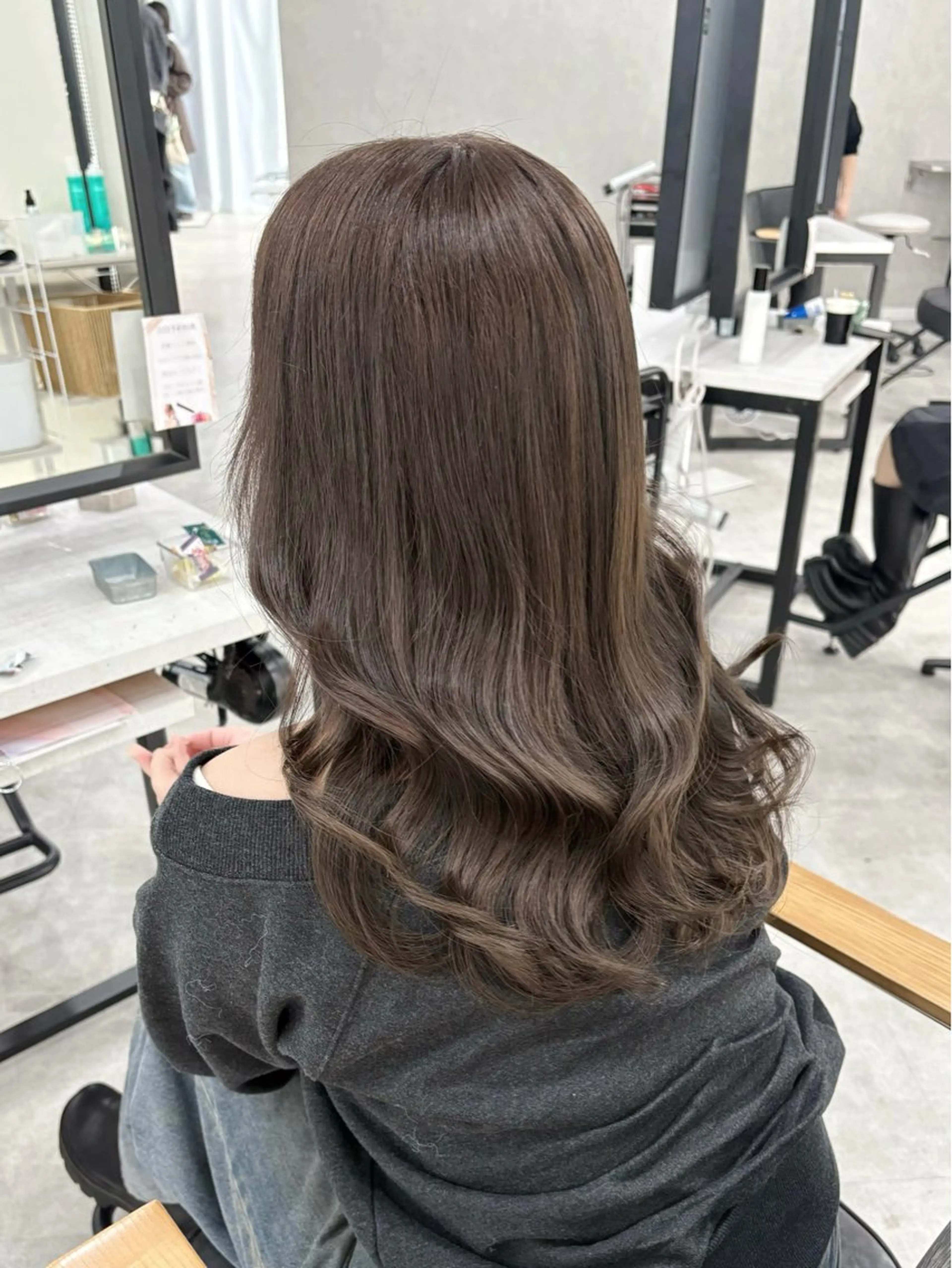 ロング カラー カット ヘアカラー 髪質改善 /韓国ヘア hinata🎀🤍のヘアスタイル