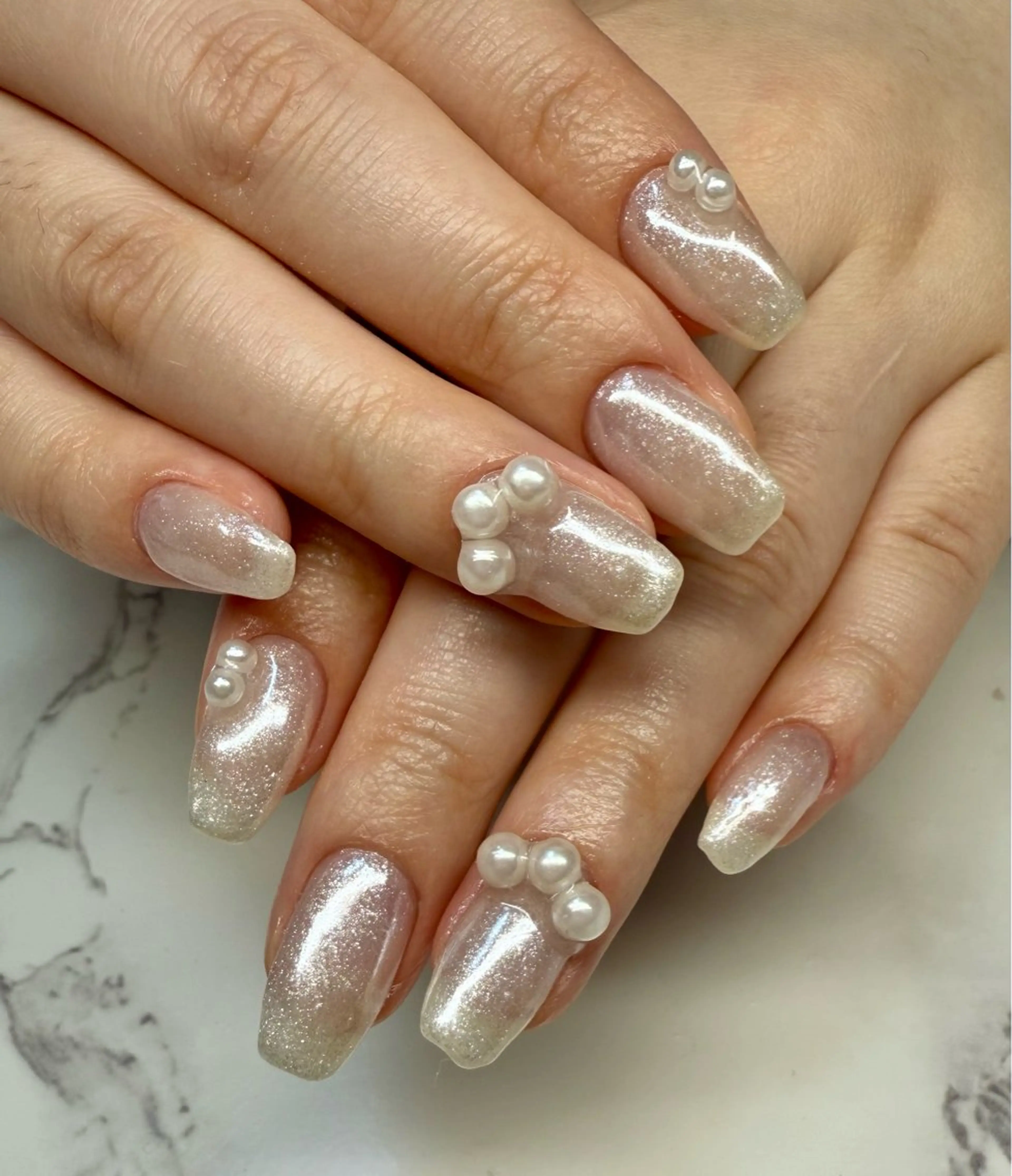 ネイル アートネイル チークネイル フレンチネイル キラキラネイル マグネットネイル Mai’s nailのネイルデザイン