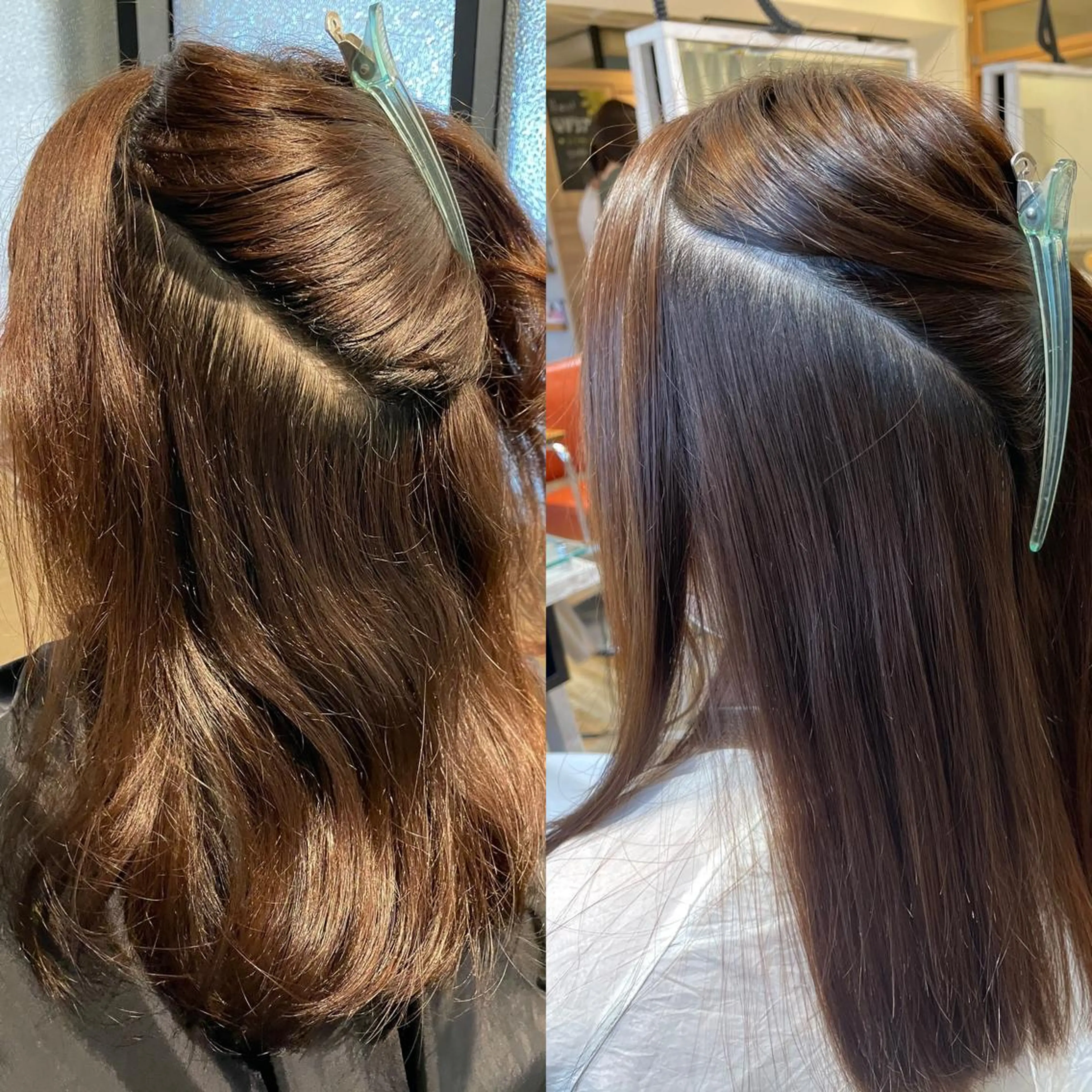 ミディアム パーマ 縮毛矯正 長坂 寧々のマツエク・マツパデザイン