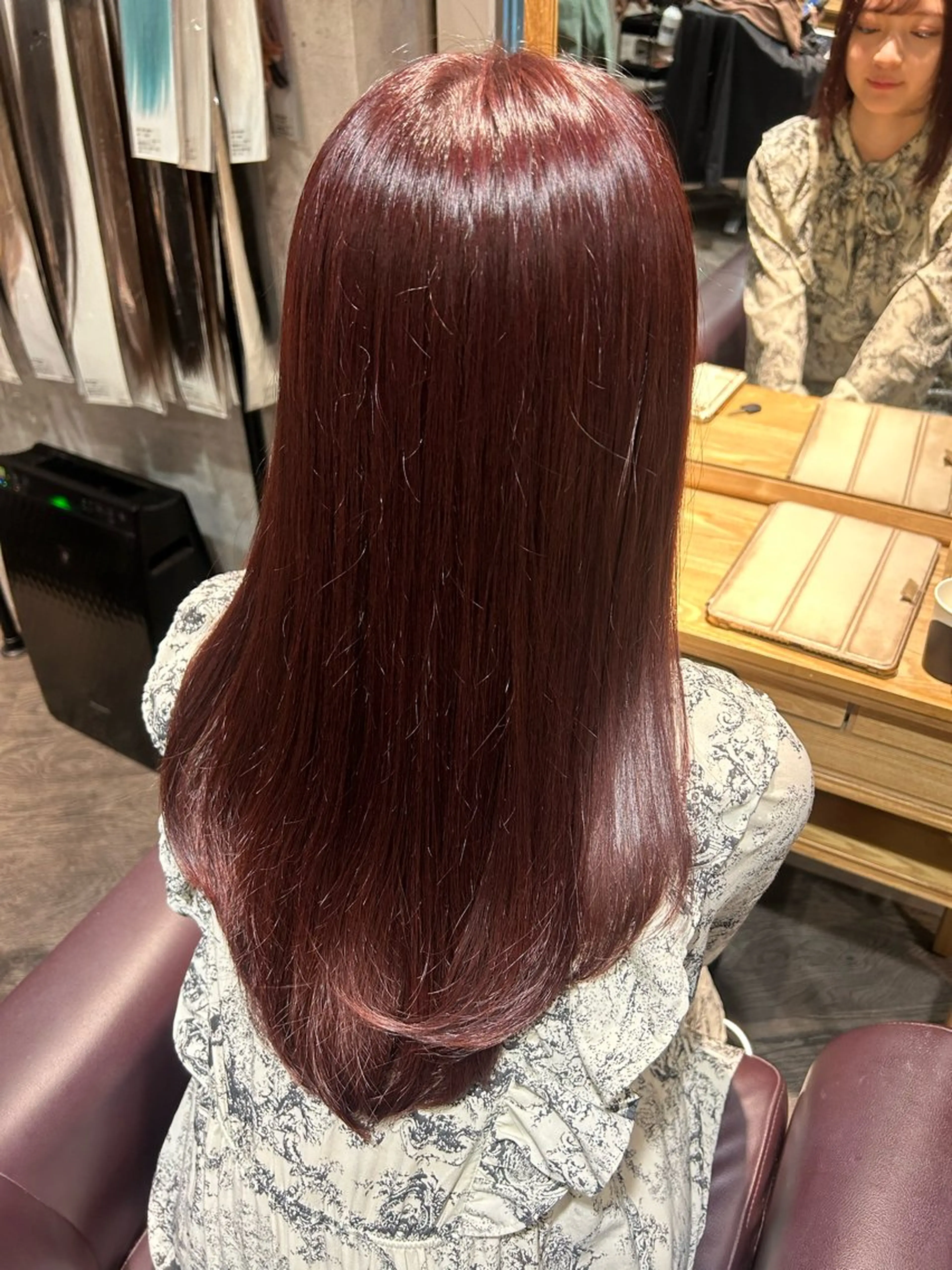 ロング カラー ブラウンカラー ピンクカラー ピンクブラウン カット ヘアカラー トリートメント パーソナルカラー 診断🍀マリンのヘアスタイル